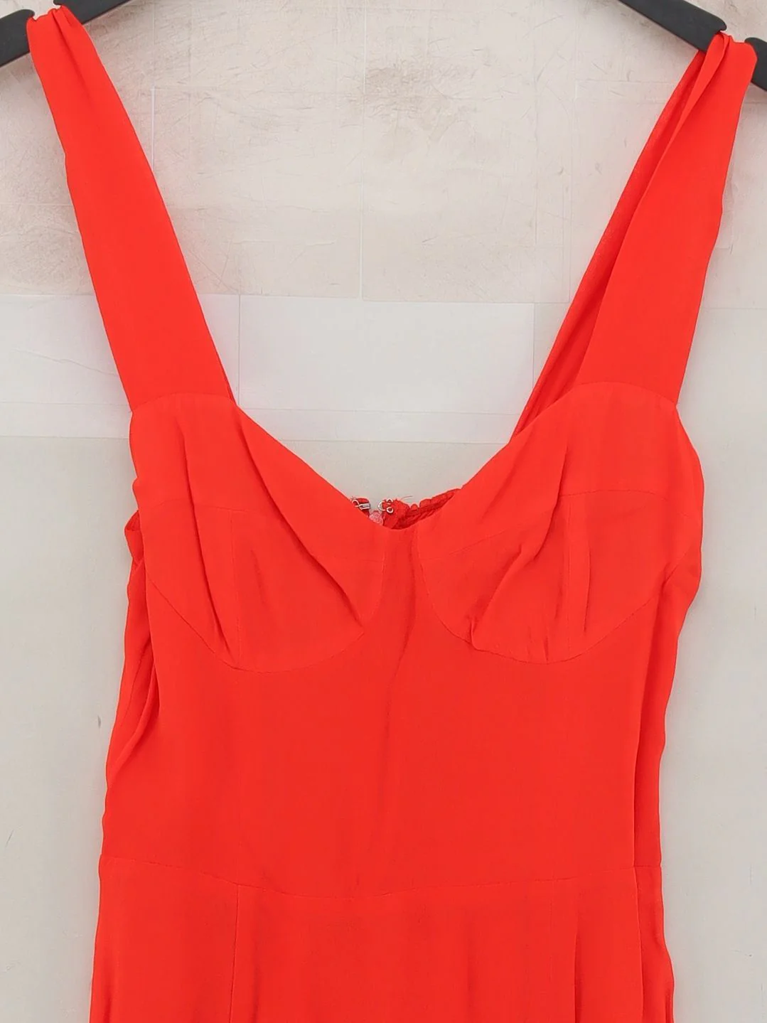 Reformation A-Line Midi Dress UK12 in Orange - Image 3