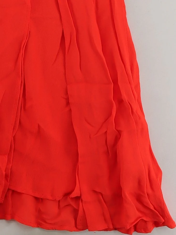 Reformation A-Line Midi Dress UK12 in Orange - Image 4