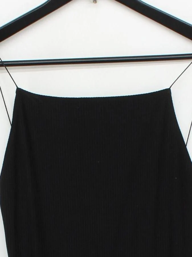 Reformation Bodycon Midi Dress L in Black - Image 3