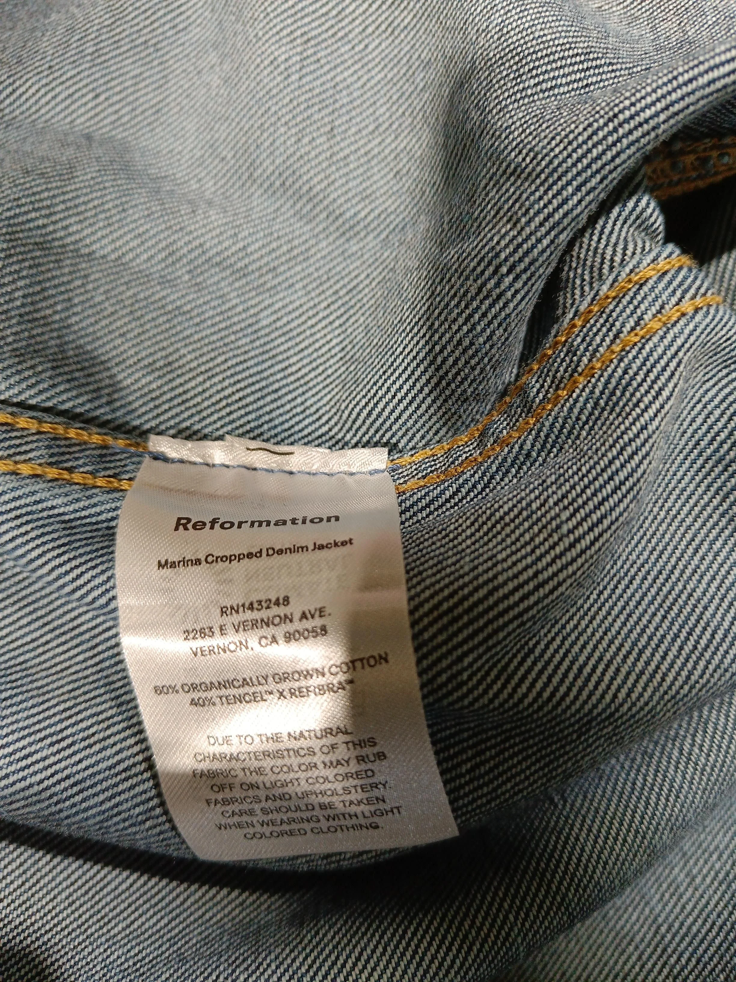 Reformation Bomber Jacket jacket blue - Image 6