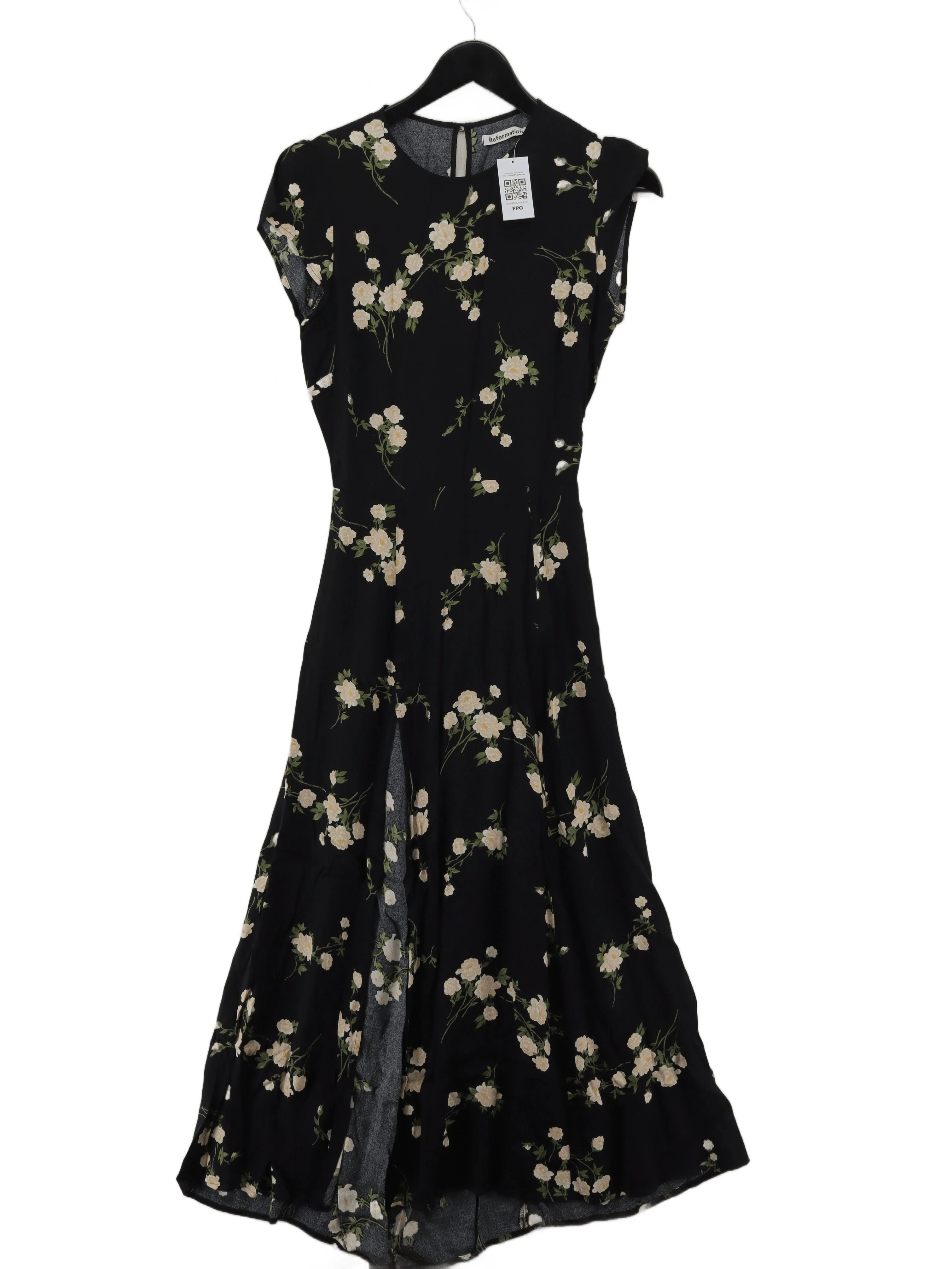 Reformation Shirt Midi Dress in Black