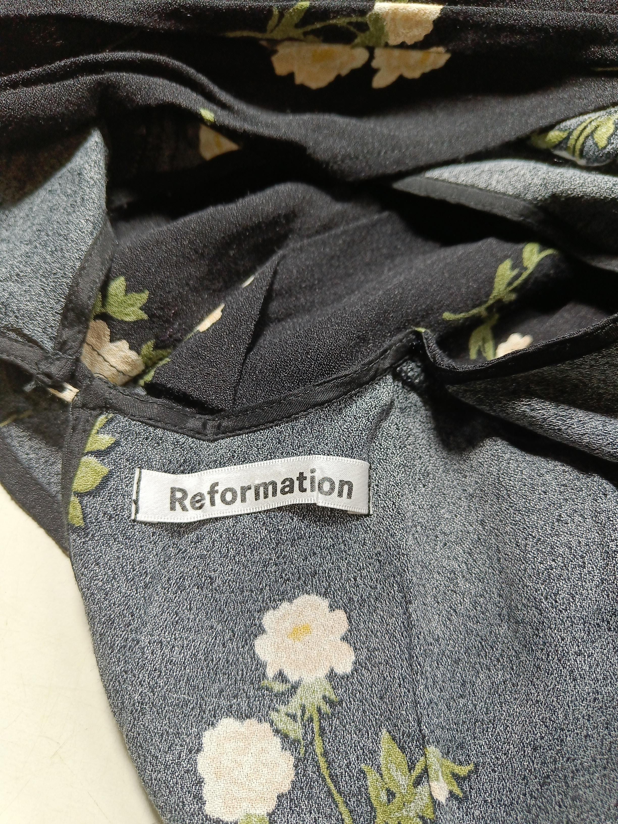 Reformation Shirt Midi Dress in Black - Image 5