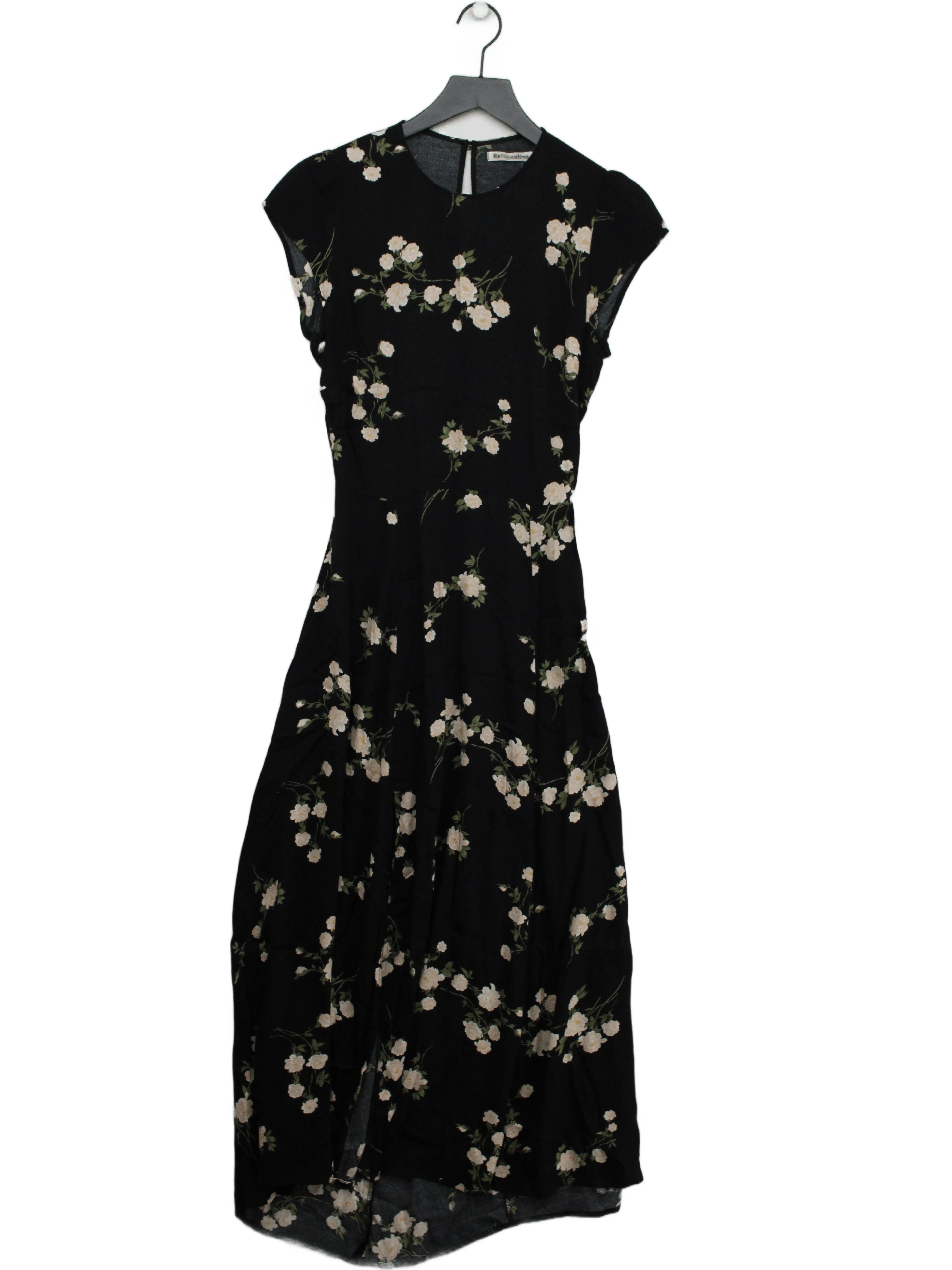 Reformation Shirt Midi Dress in Black