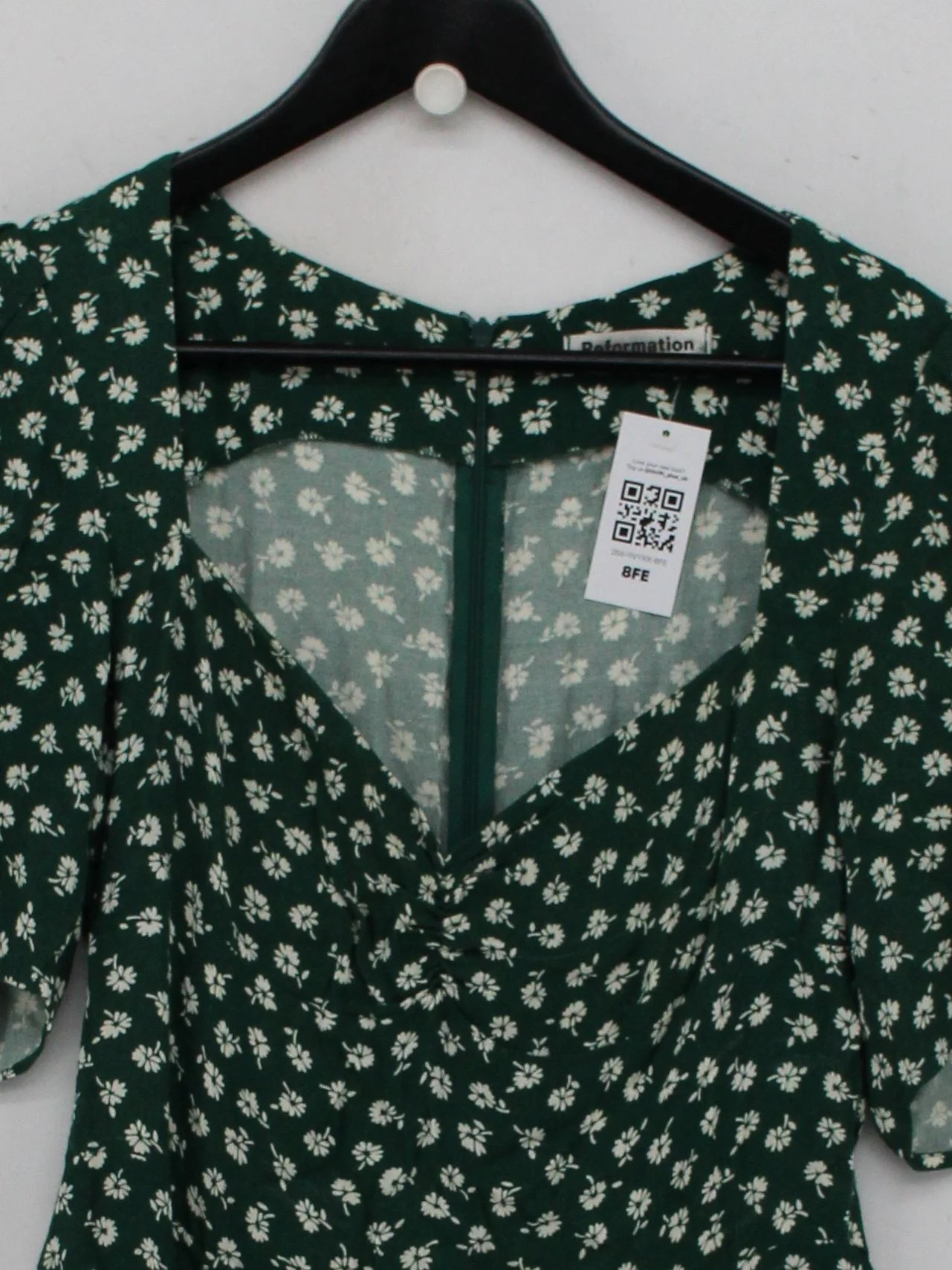 Reformation Shirt Midi Dress in Green - Image 3