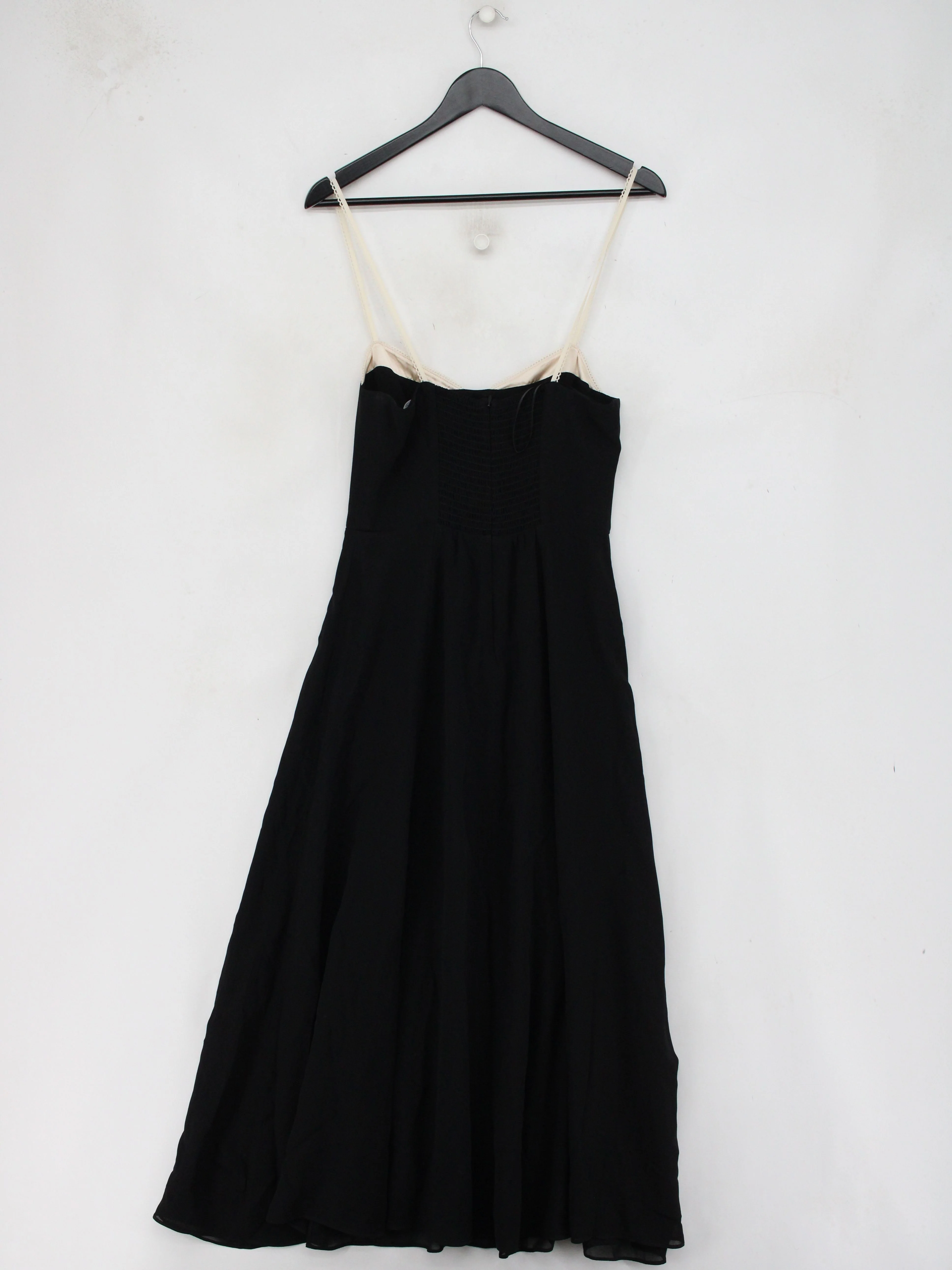 Reformation Slip Midi Dress UK6 in Black - Image 2