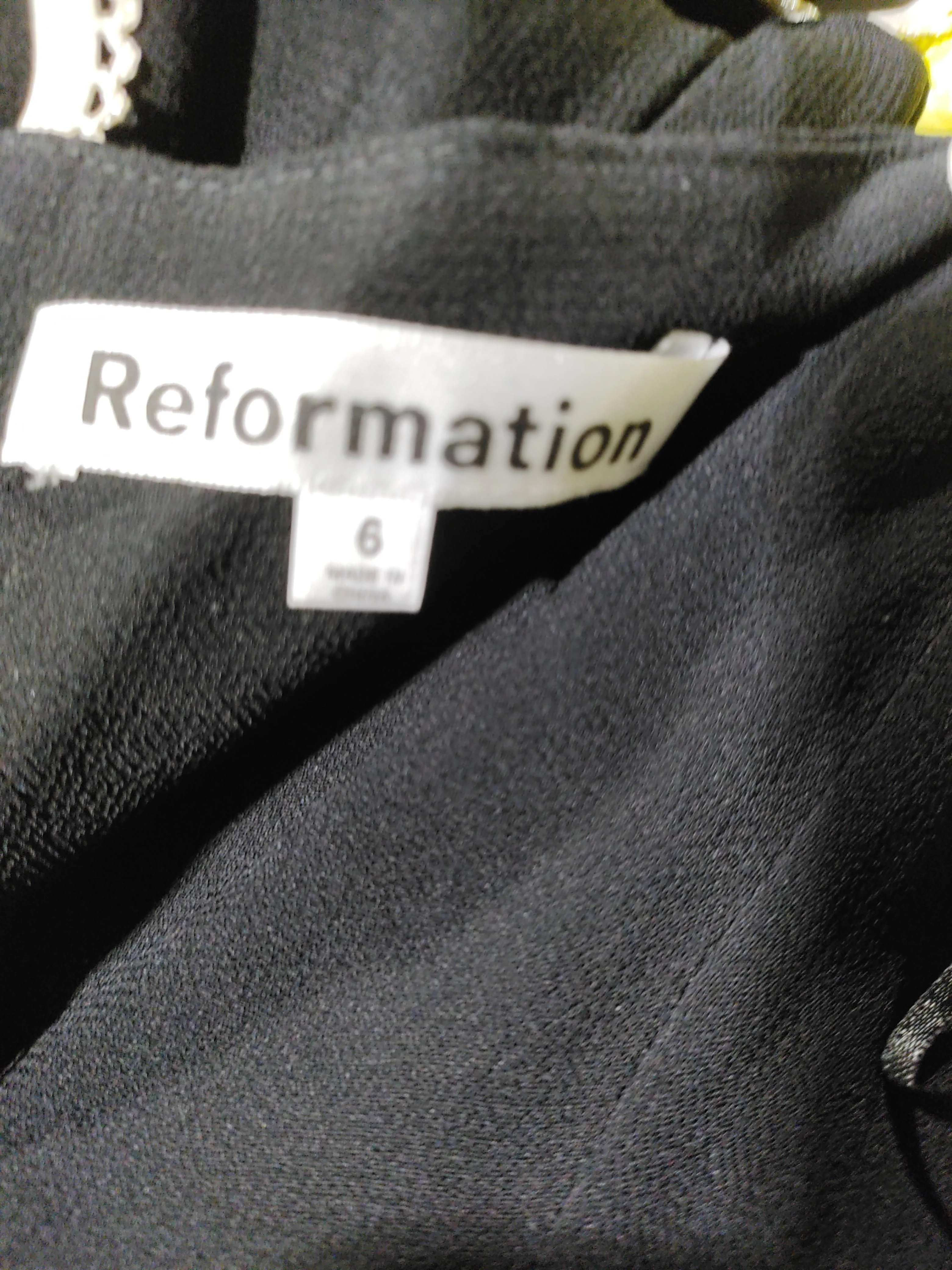 Reformation Slip Midi Dress UK6 in Black - Image 5