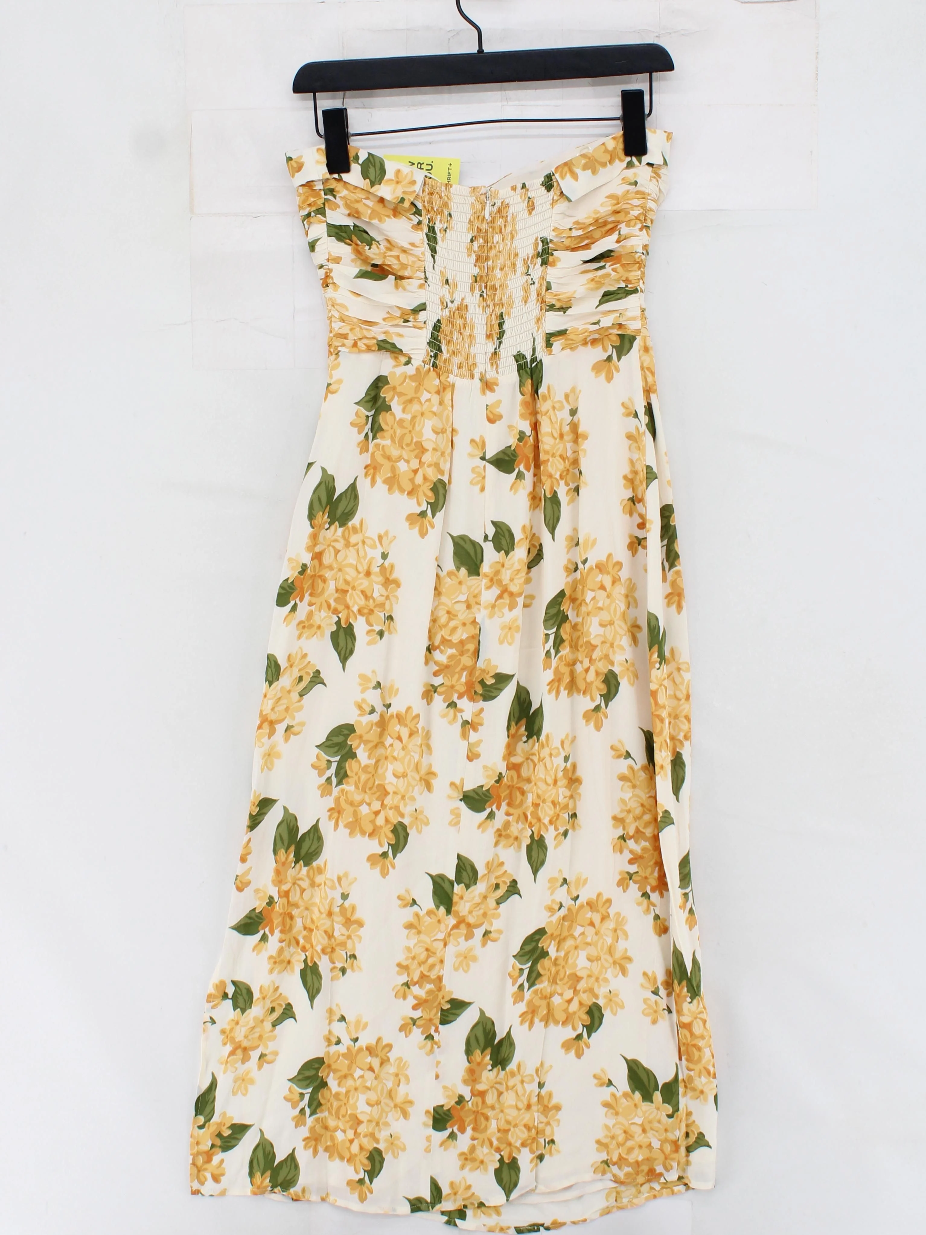 Reformation Slip Midi Dress UK6 in Cream - Image 2