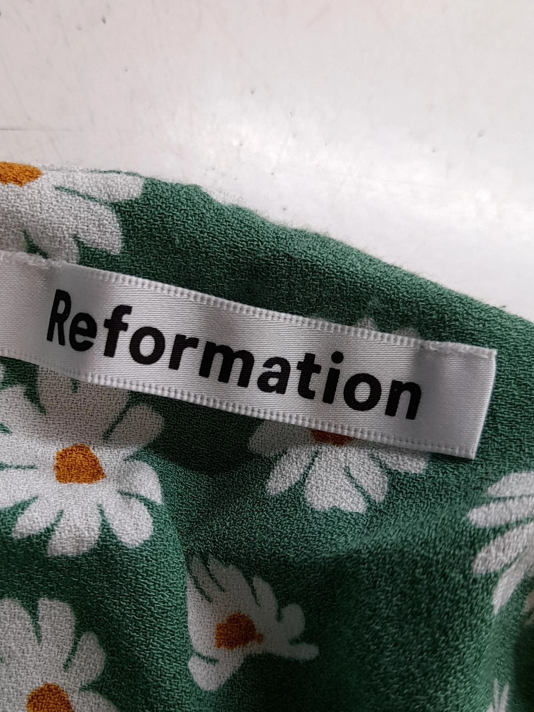 Reformation Slip Mini Dress M in Green - Image 5