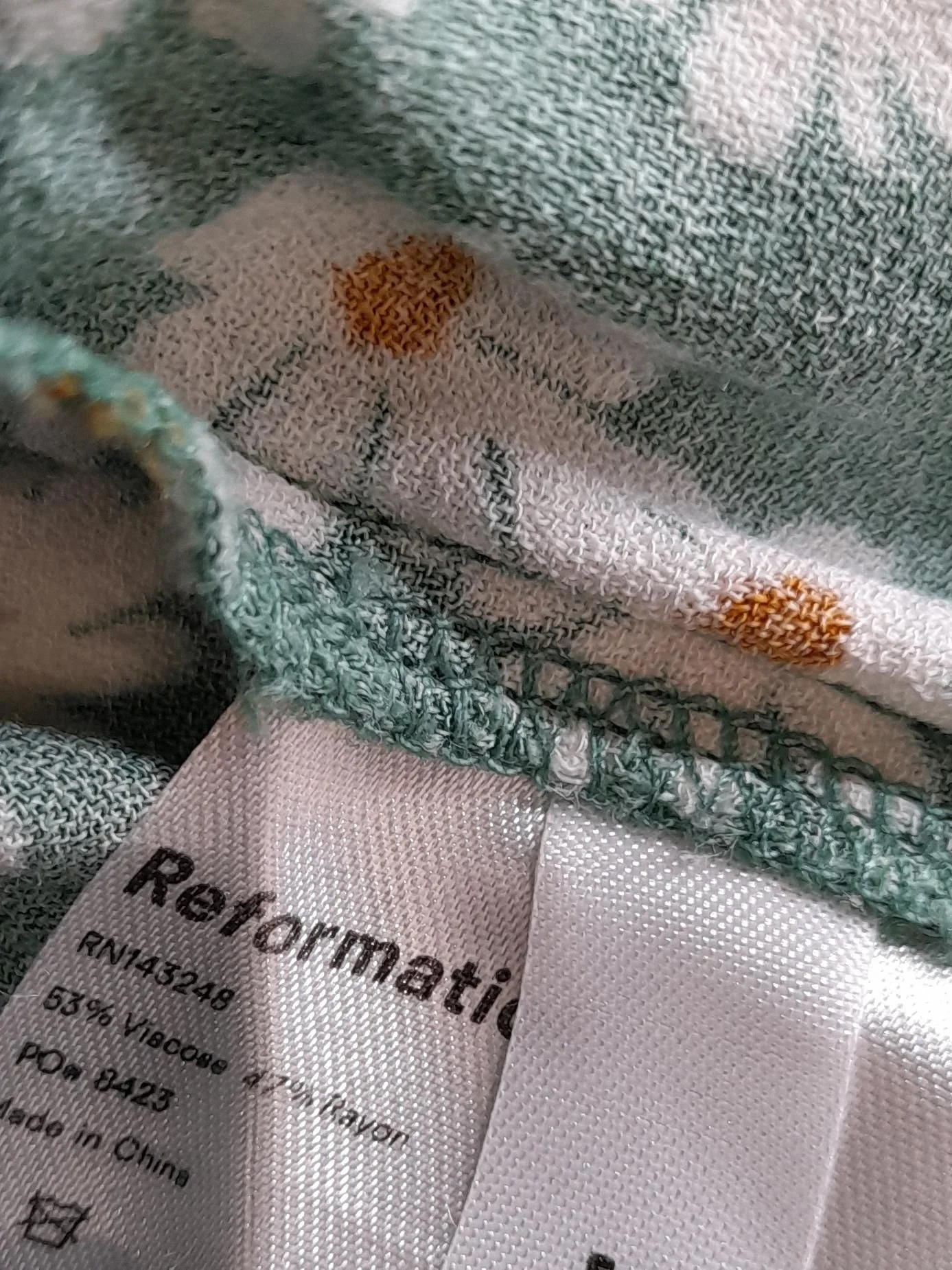 Reformation Slip Mini Dress M in Green - Image 6