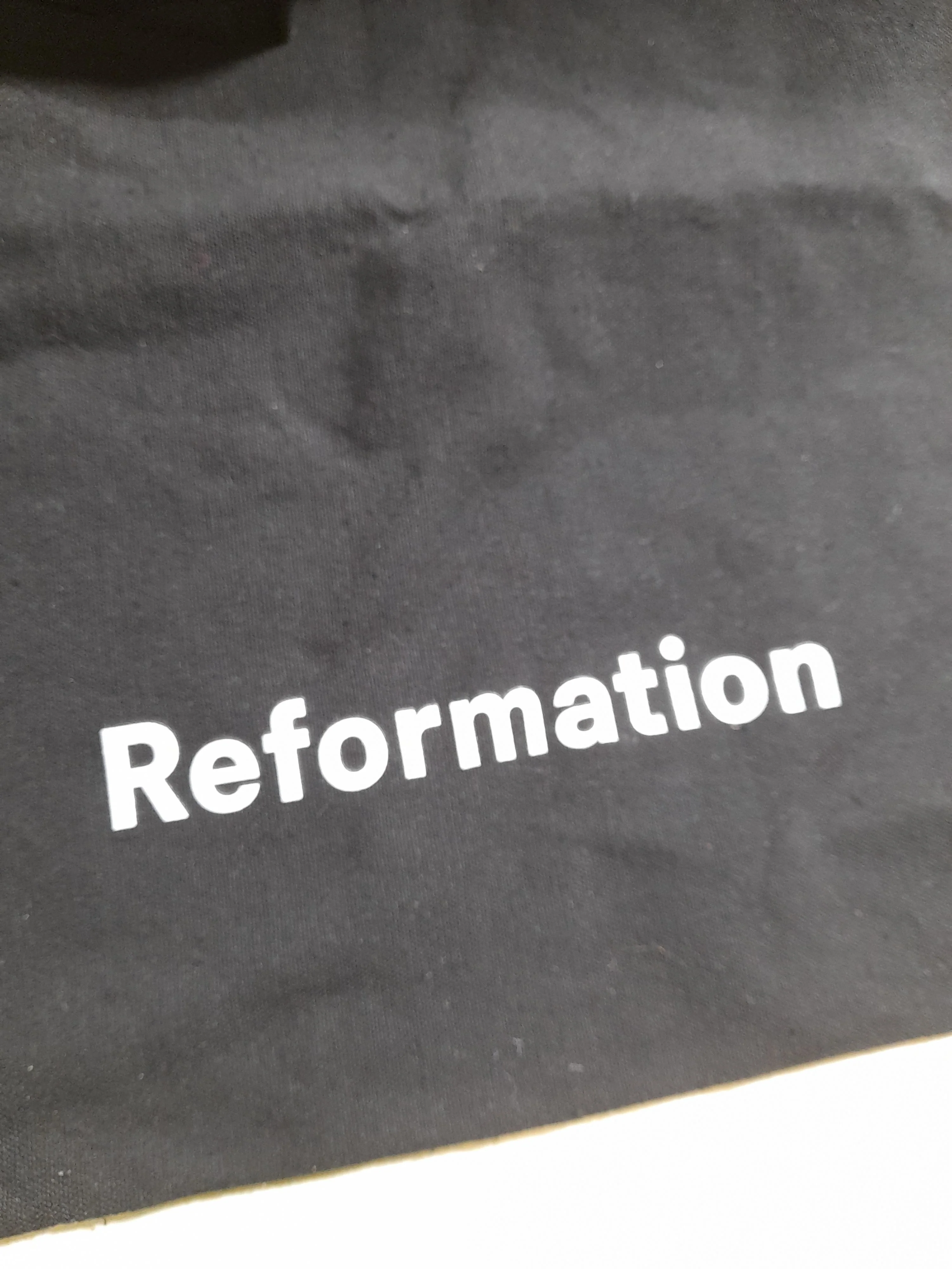 Reformation Women's Bag Black 100% Cotton Tote - Image 5