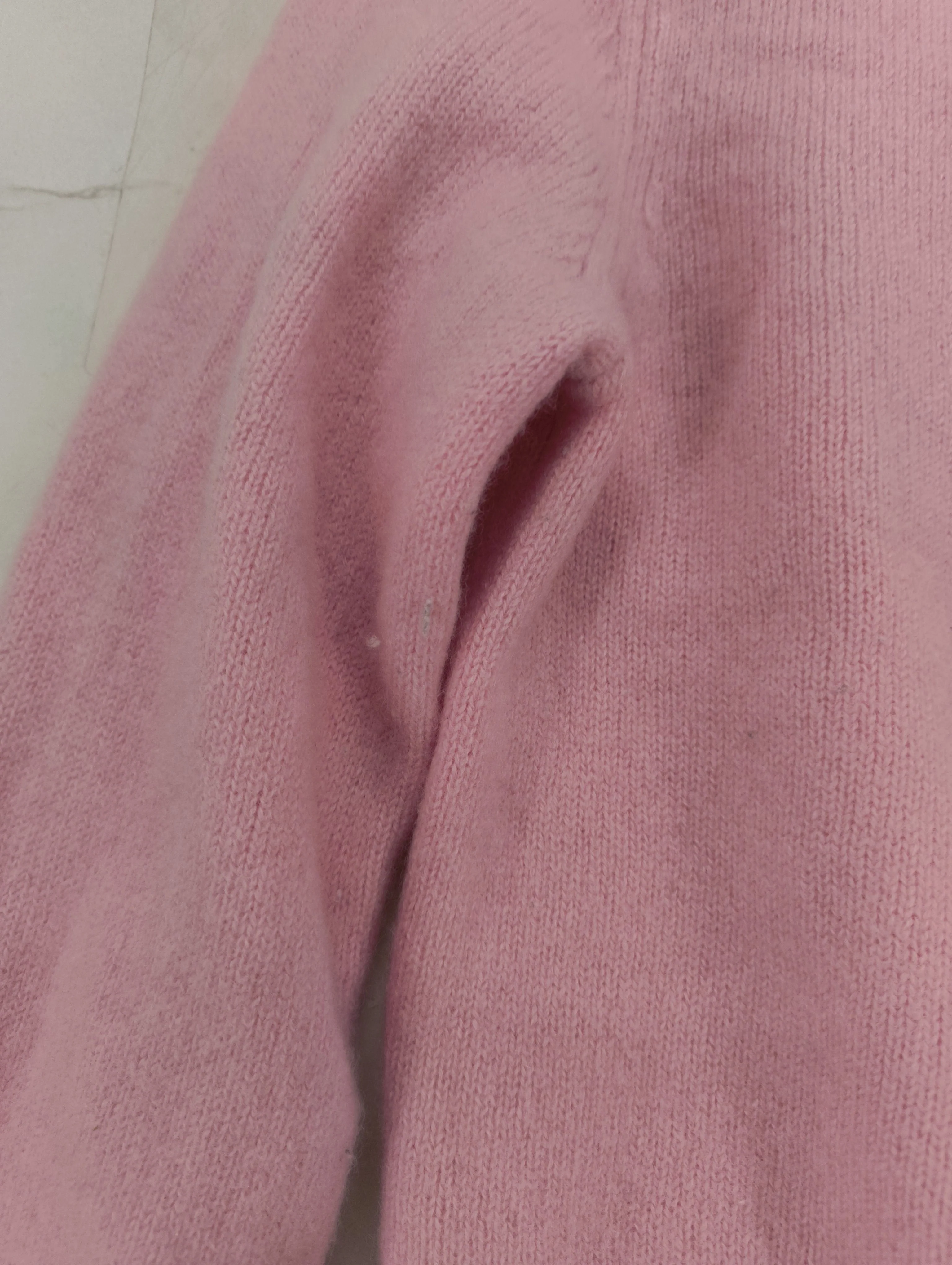 Reformation Women's Cardigan M Pink 100% Cashmere Round Neck Cardigan - Image 5