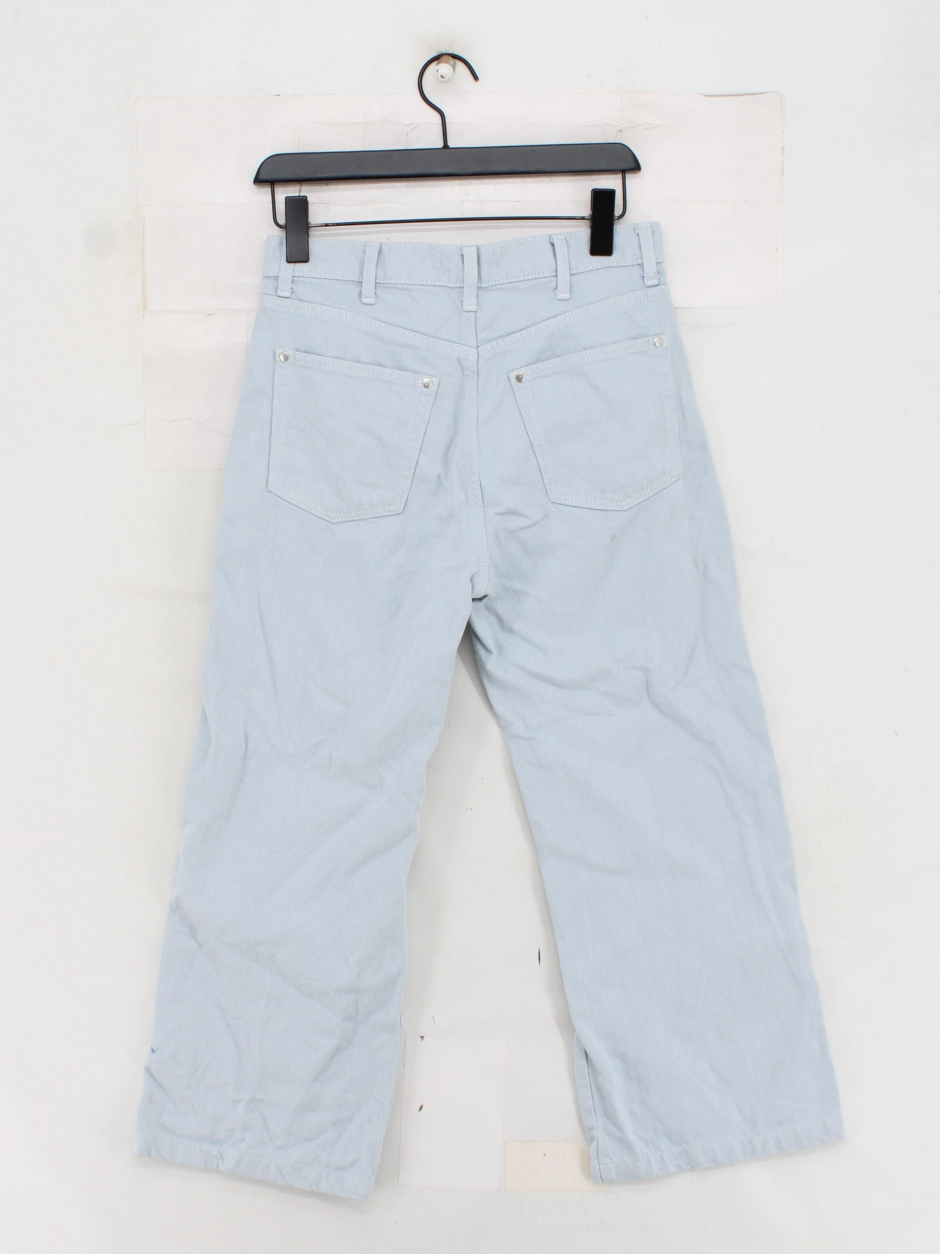 Reformation Women's Jeans W 27 in Blue Cotton with Lyocell Modal Wide-Leg - Image 2