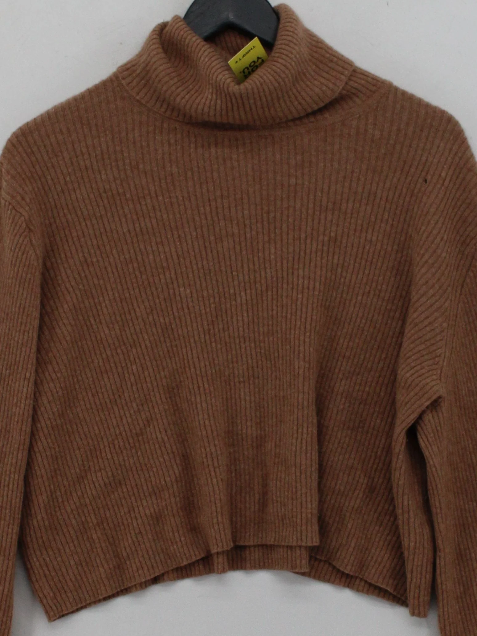 Reformation Women's Jumper XL Tan 100% Cashmere Roll Neck Pullover - Image 3