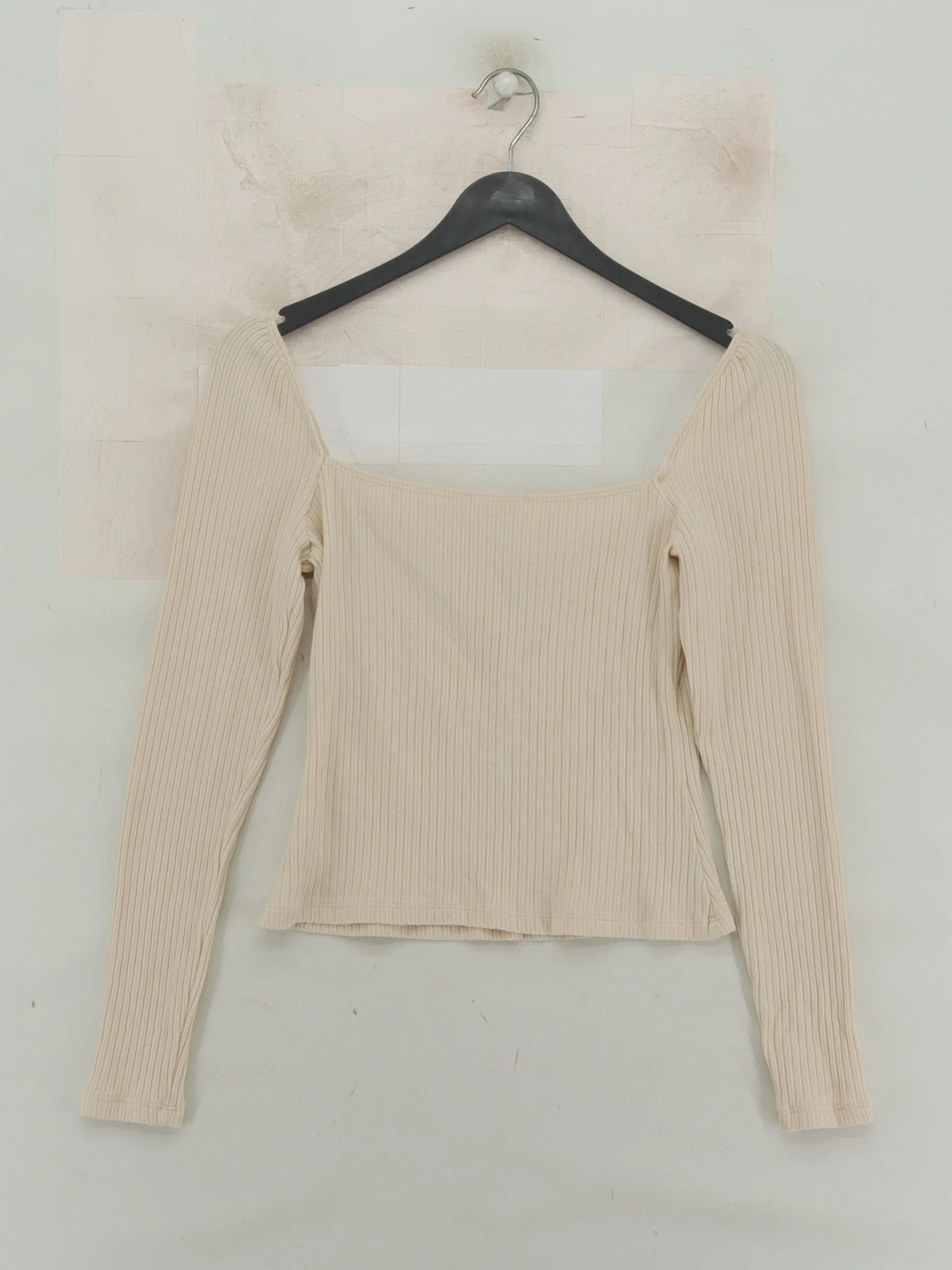 Reformation Women's Top M Cream Lyocell Modal with Cotton, Spandex Basic - Image 2
