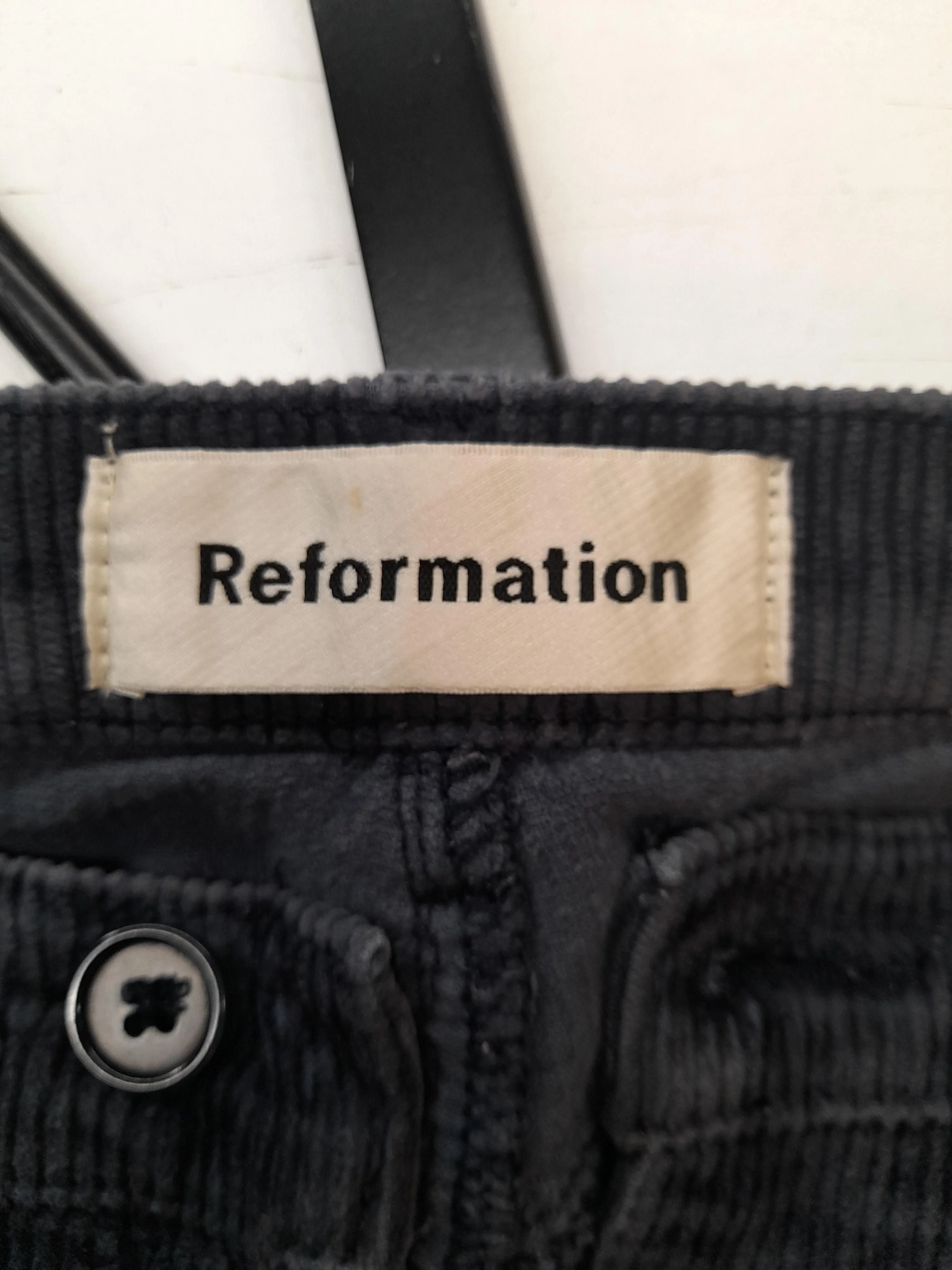 Reformation Women's Trousers UK 2 Blue 100% Other Straight Chino - Image 5