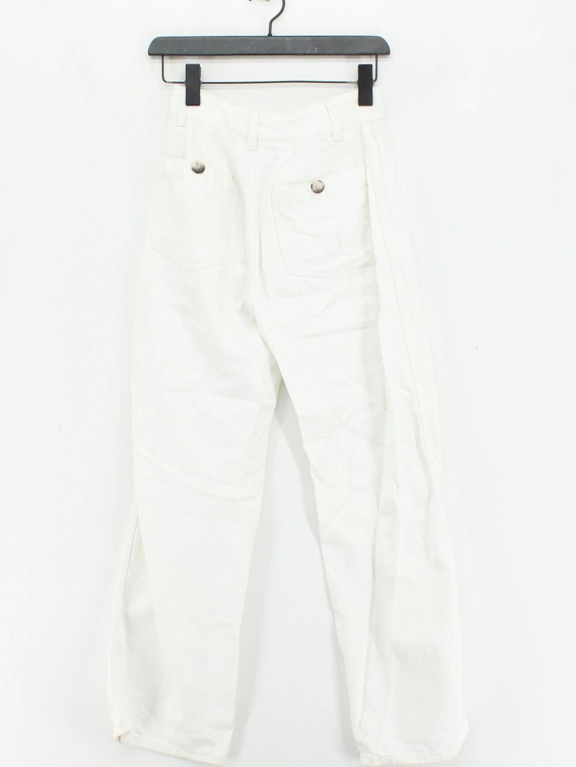 Reformation Women's Trousers W 27 in White 100% Cotton Straight Chino - Image 2