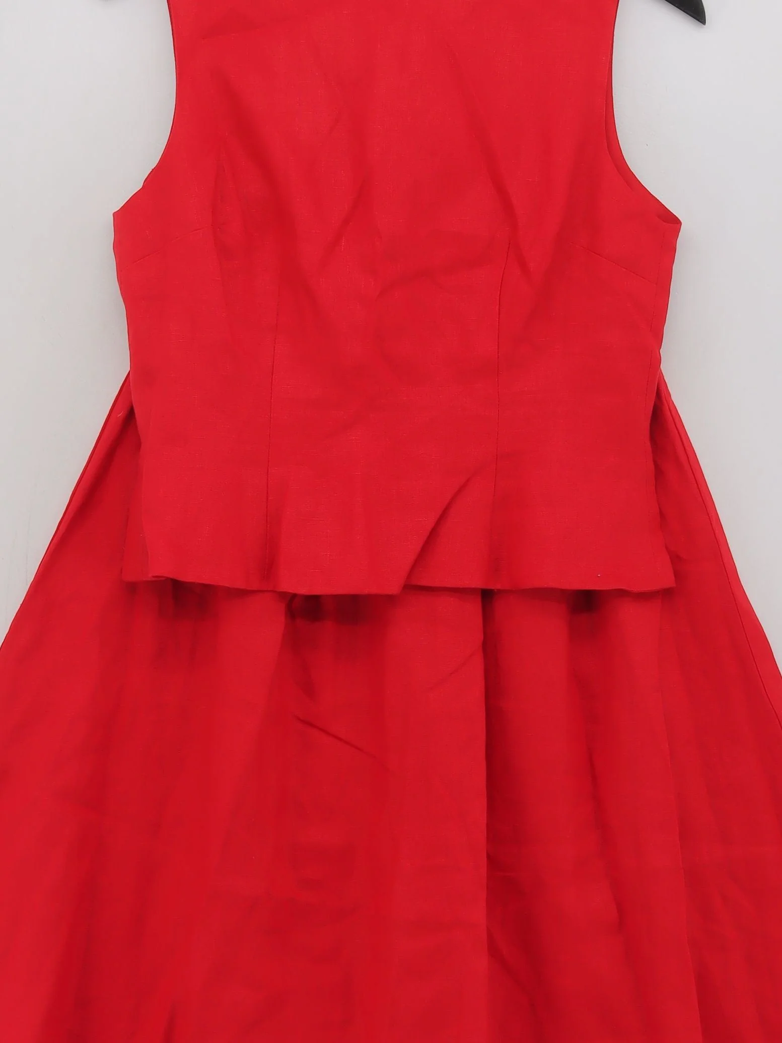 Reformation Women's Two Piece Suit UK 10 Red Linen - Image 3