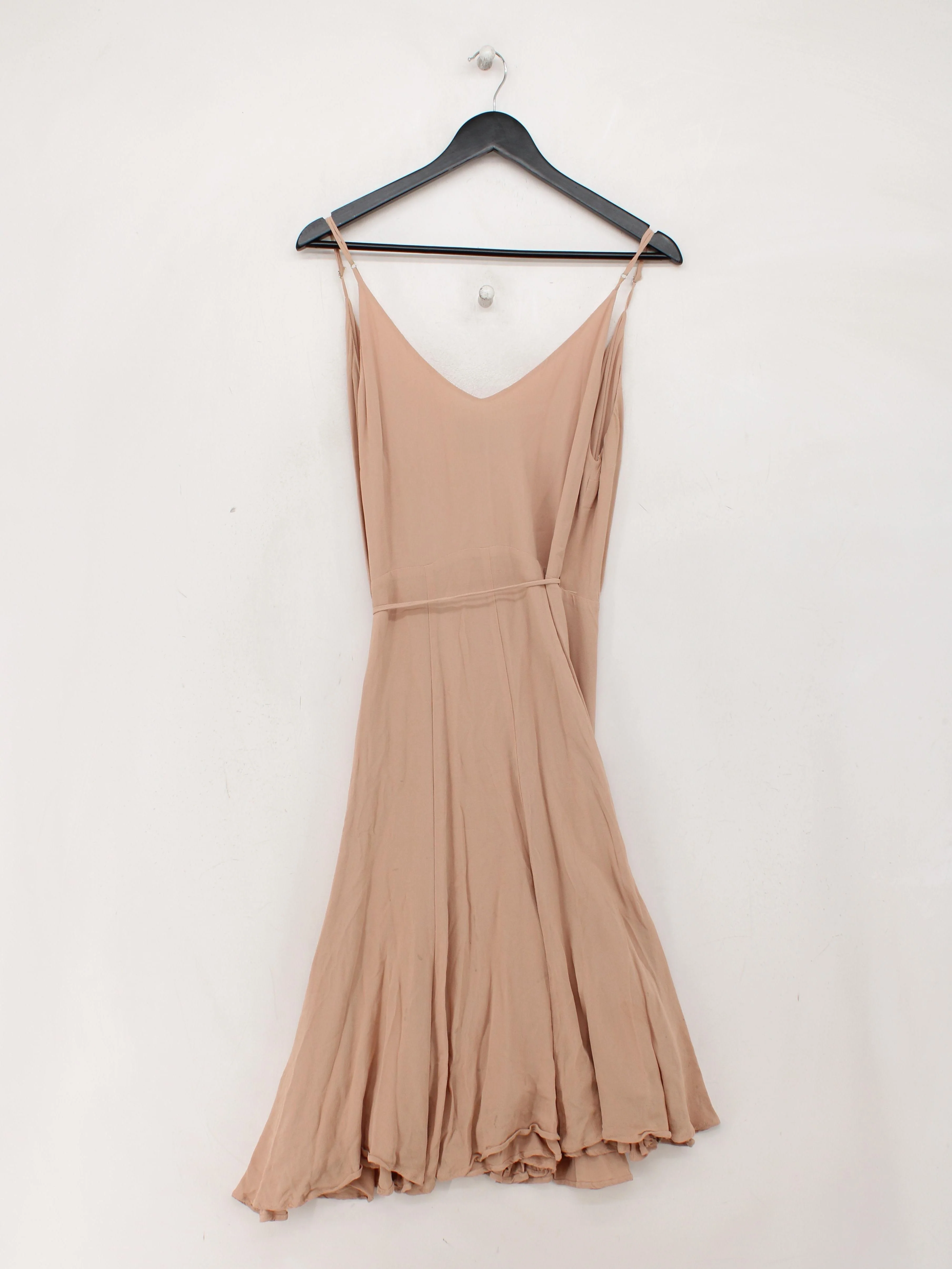 Reformation Wrap Midi Dress M in Tan - Image 2