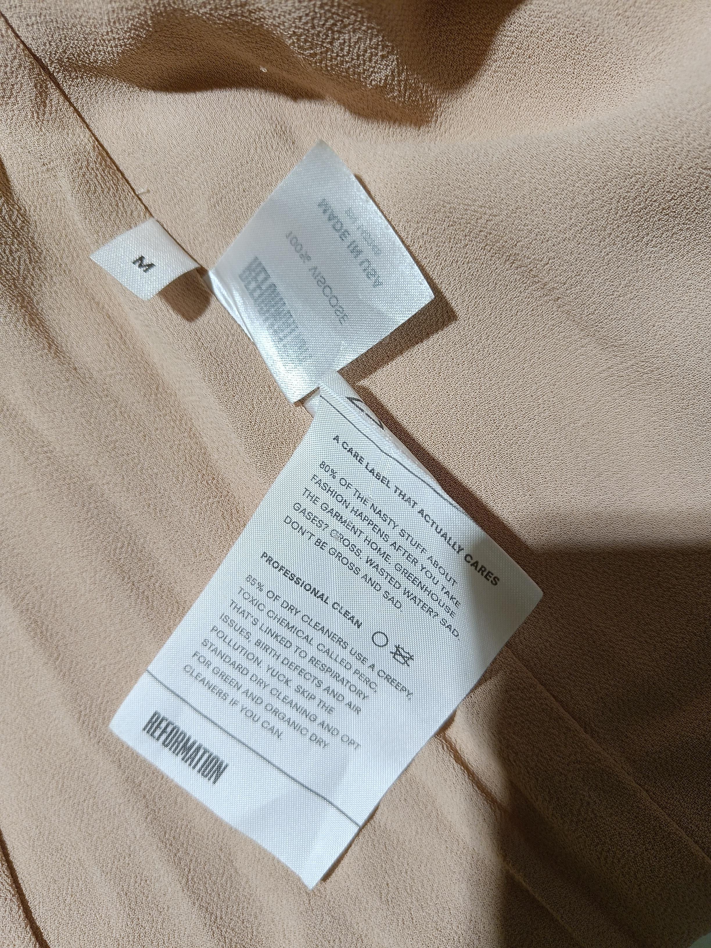Reformation Wrap Midi Dress M in Tan - Image 7