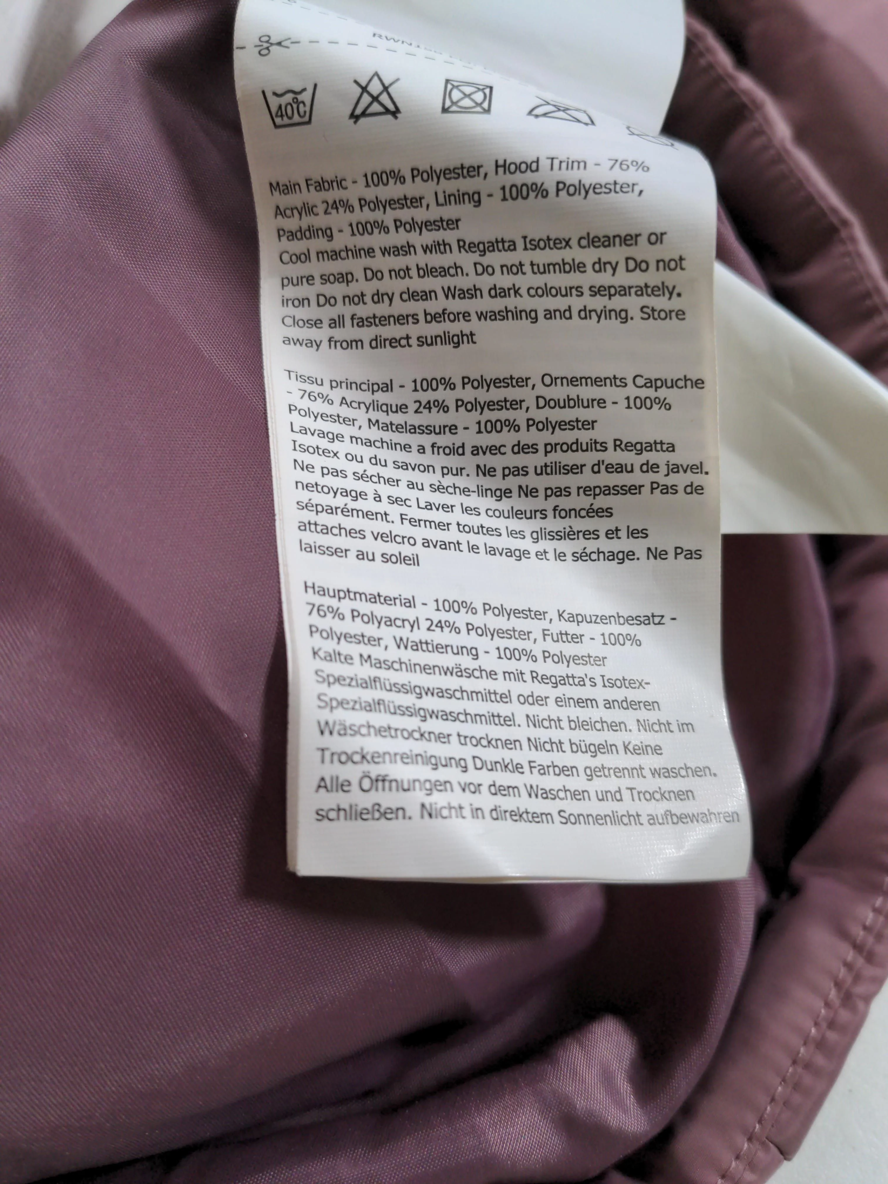 Regatta Bomber Jacket jacket pink - Image 6