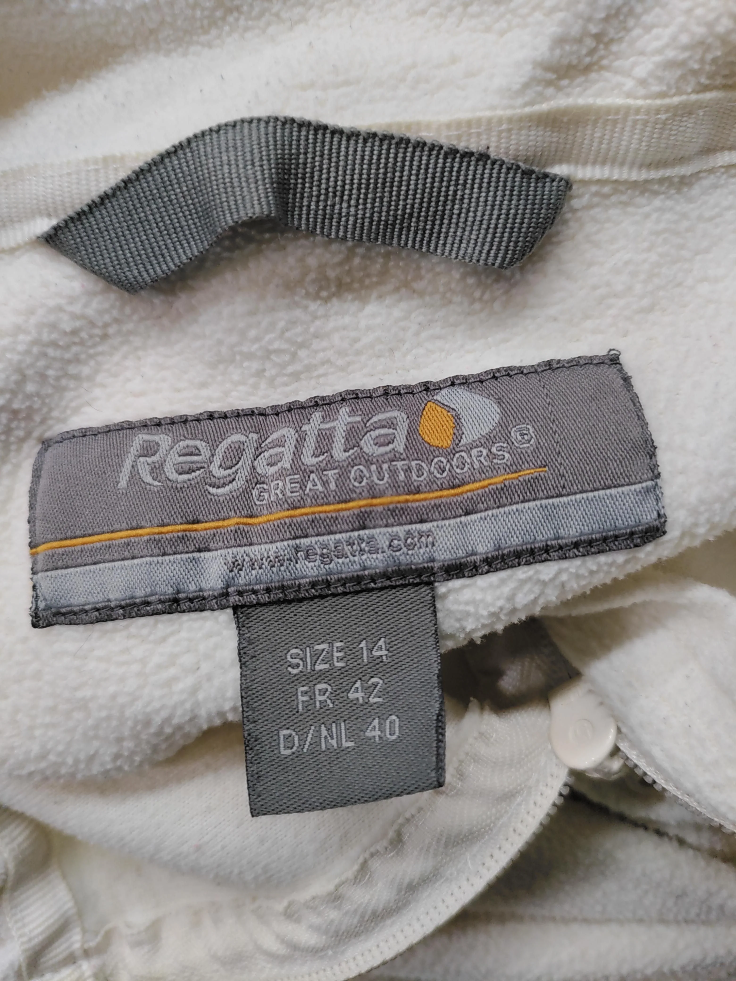 Regatta Men's Hoodie L Cream 100% Polyester Pullover - Image 8