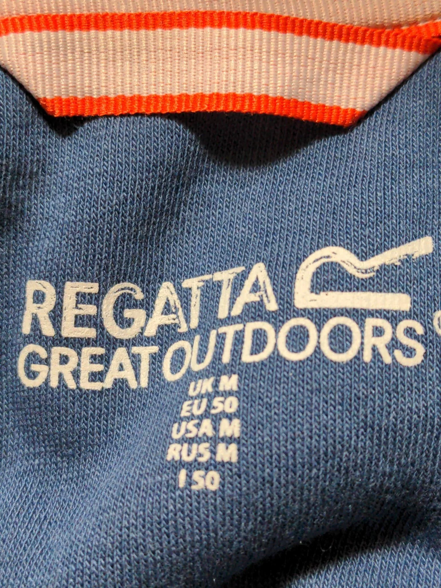 Regatta Men's Hoodie M Blue Cotton with Polyester Pullover - Image 5