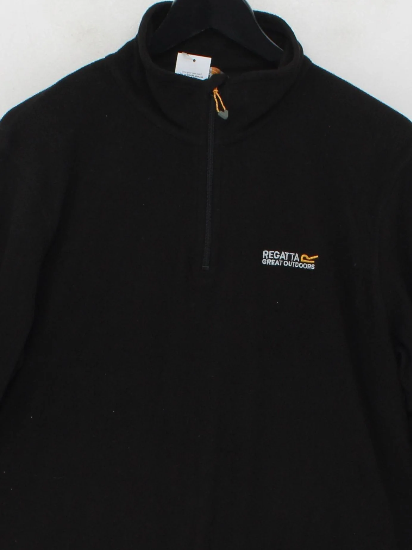Regatta Men's Jumper M Black 100% Polyester Mock Neck Pullover - Image 3