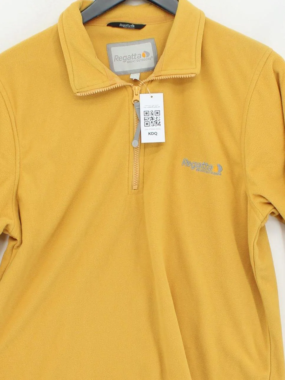 Regatta Men's Jumper M Yellow 100% Polyester Collared Pullover - Image 3