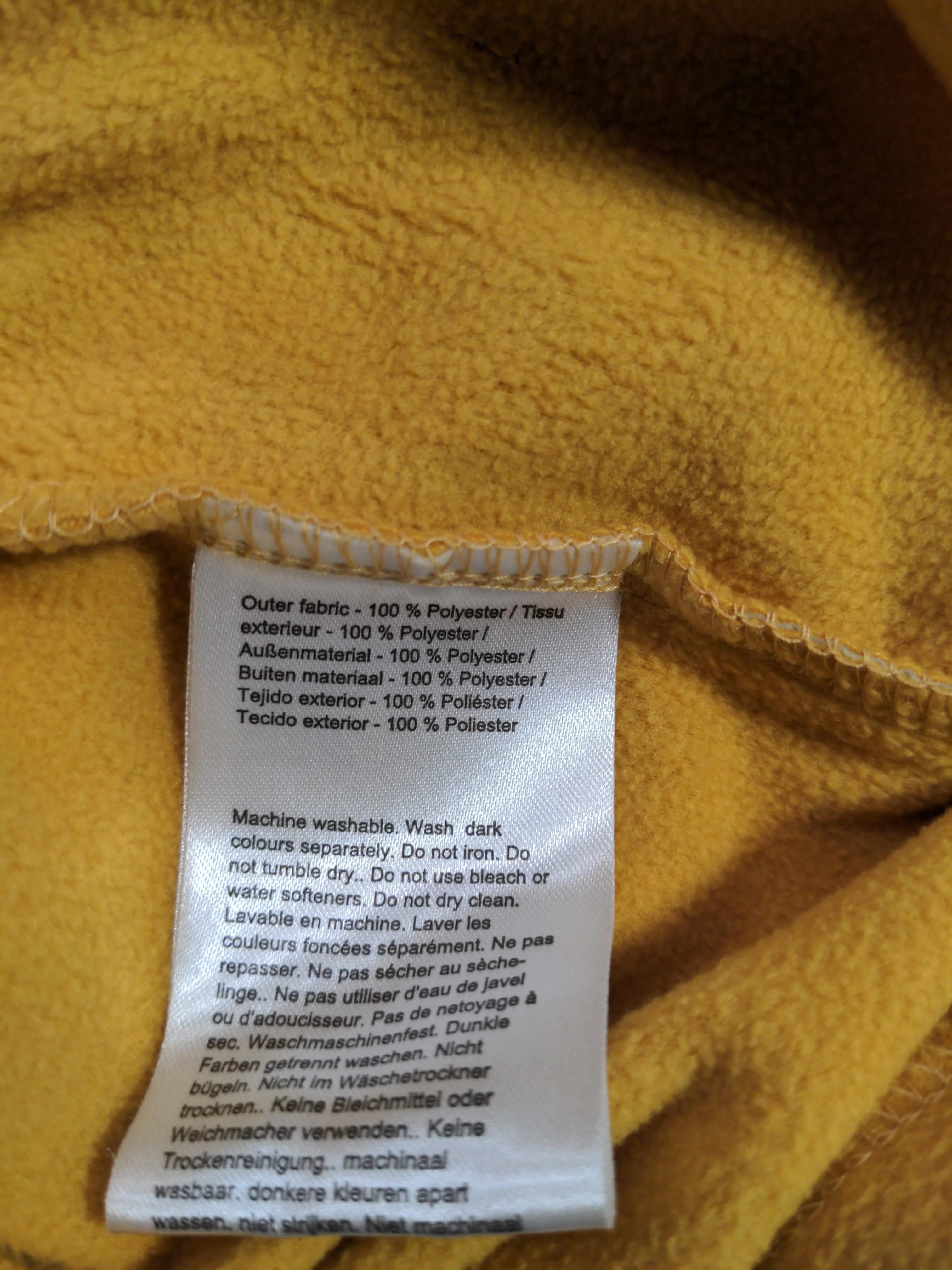 Regatta Men's Jumper M Yellow 100% Polyester Collared Pullover - Image 6