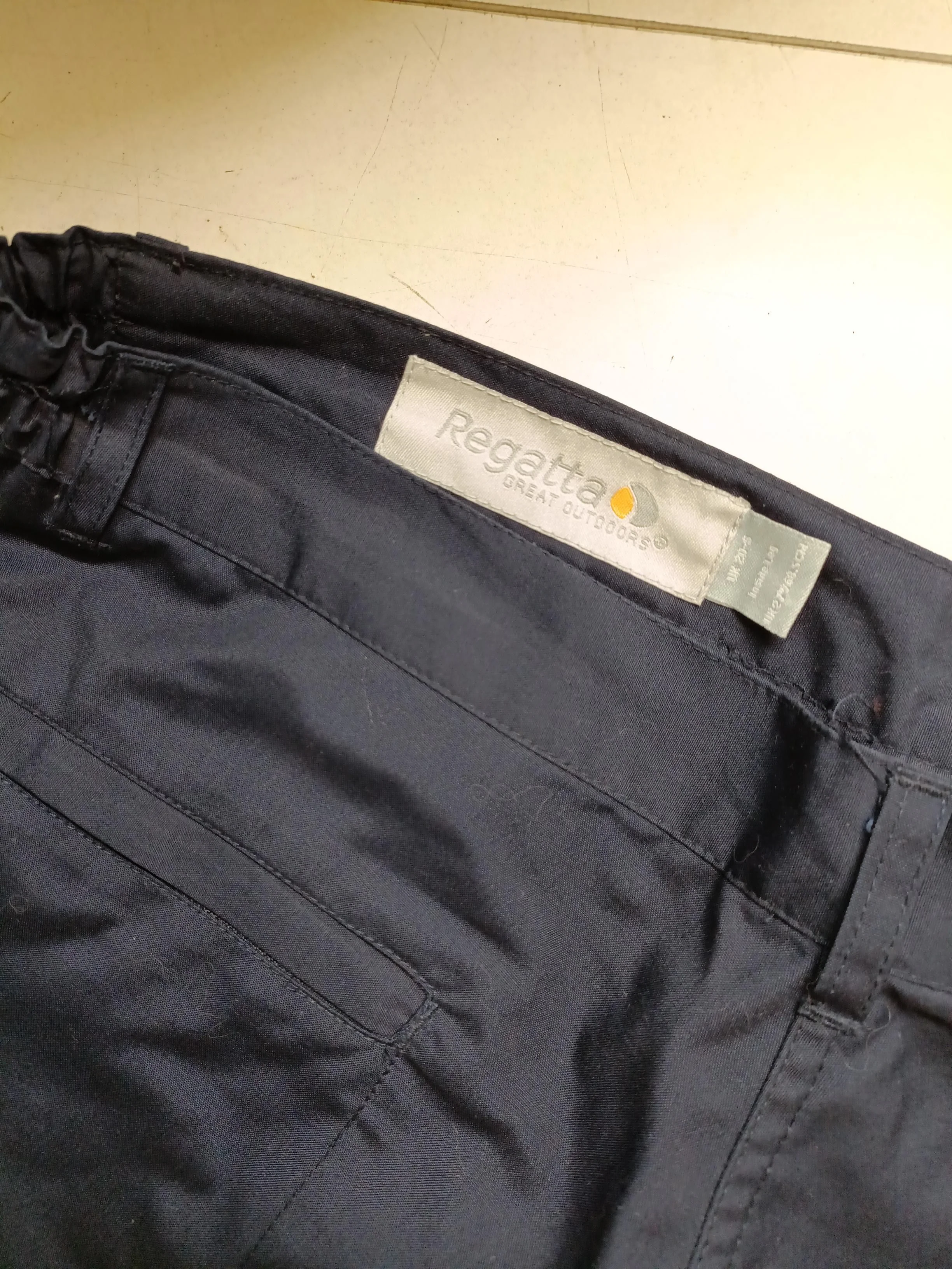 Regatta Men's Trousers S Blue Polyester with Cotton Straight Capri - Image 5