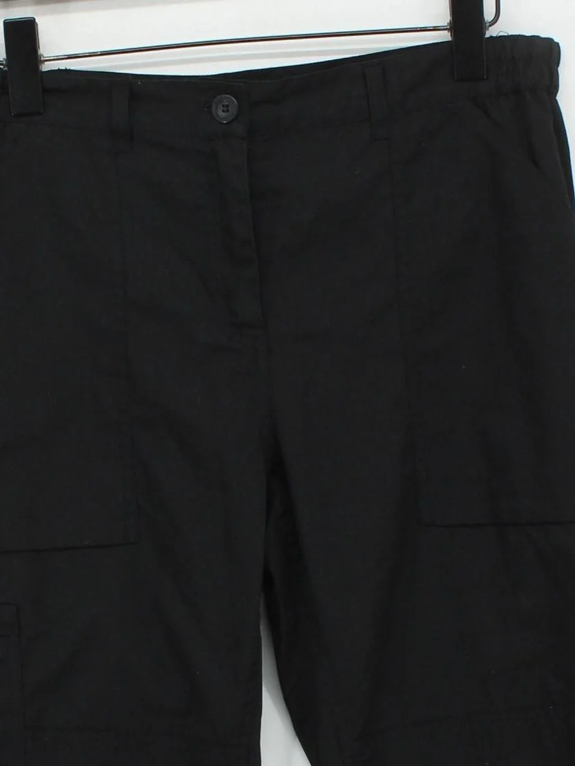 Regatta Men's Trousers W 34 in Black Polyester with Cotton Straight Cargo - Image 3