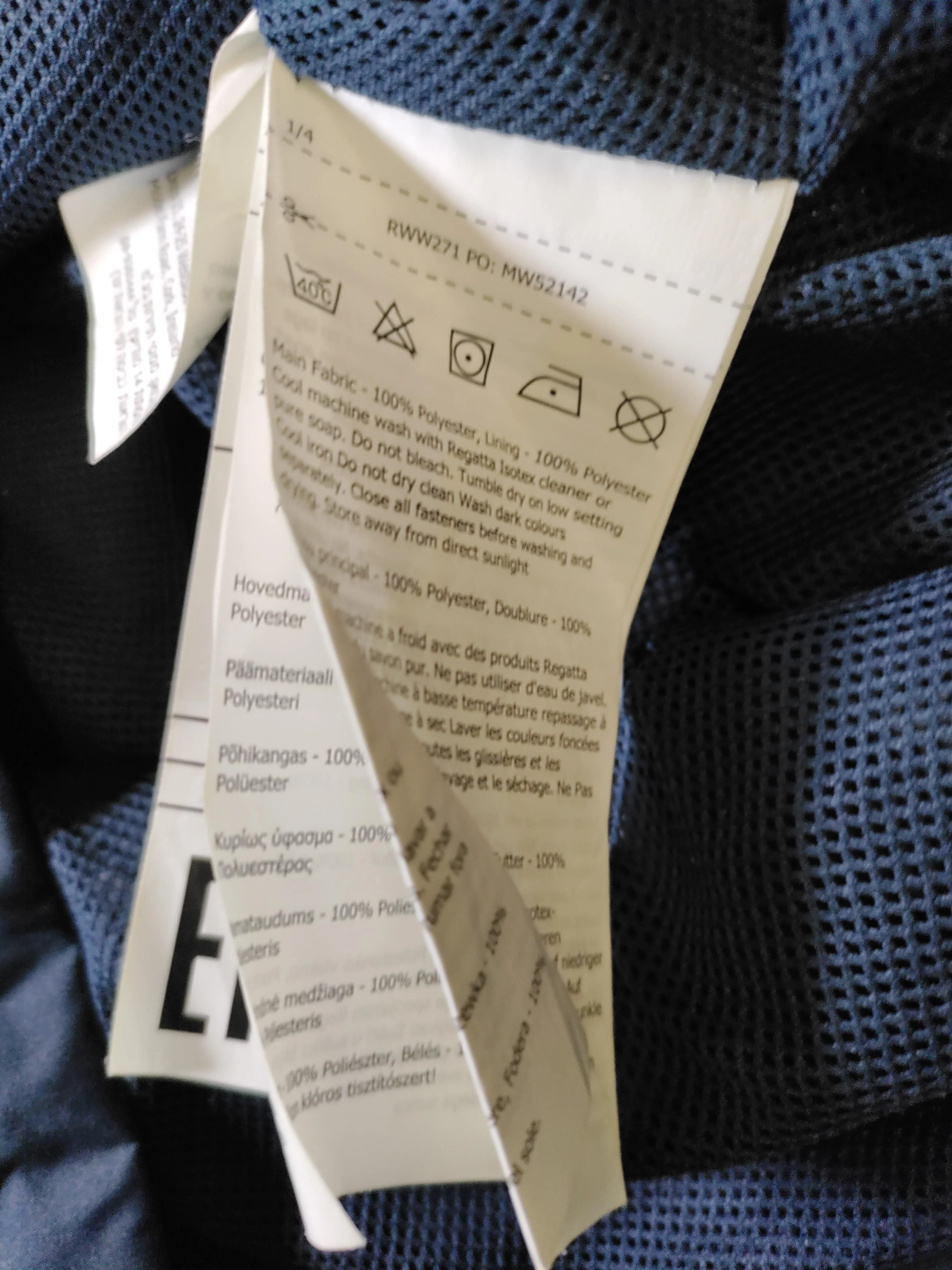 Regatta Rain Coat jacket blue - Image 6