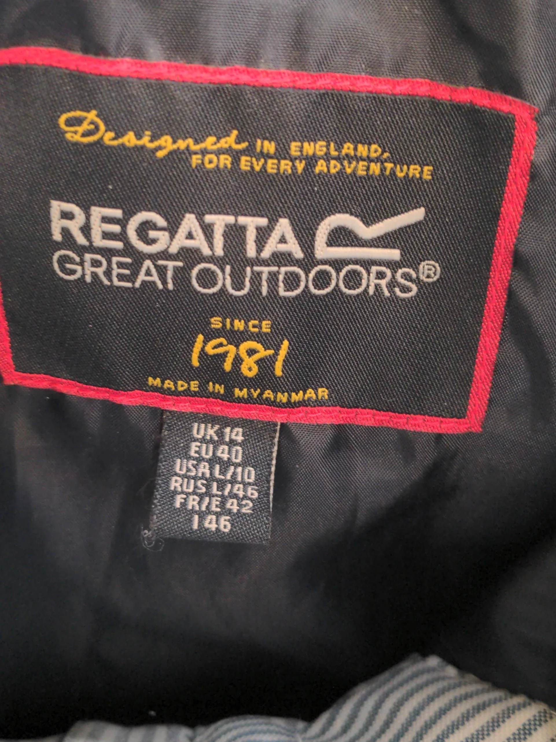 Regatta Rain Coat jacket blue - Image 6