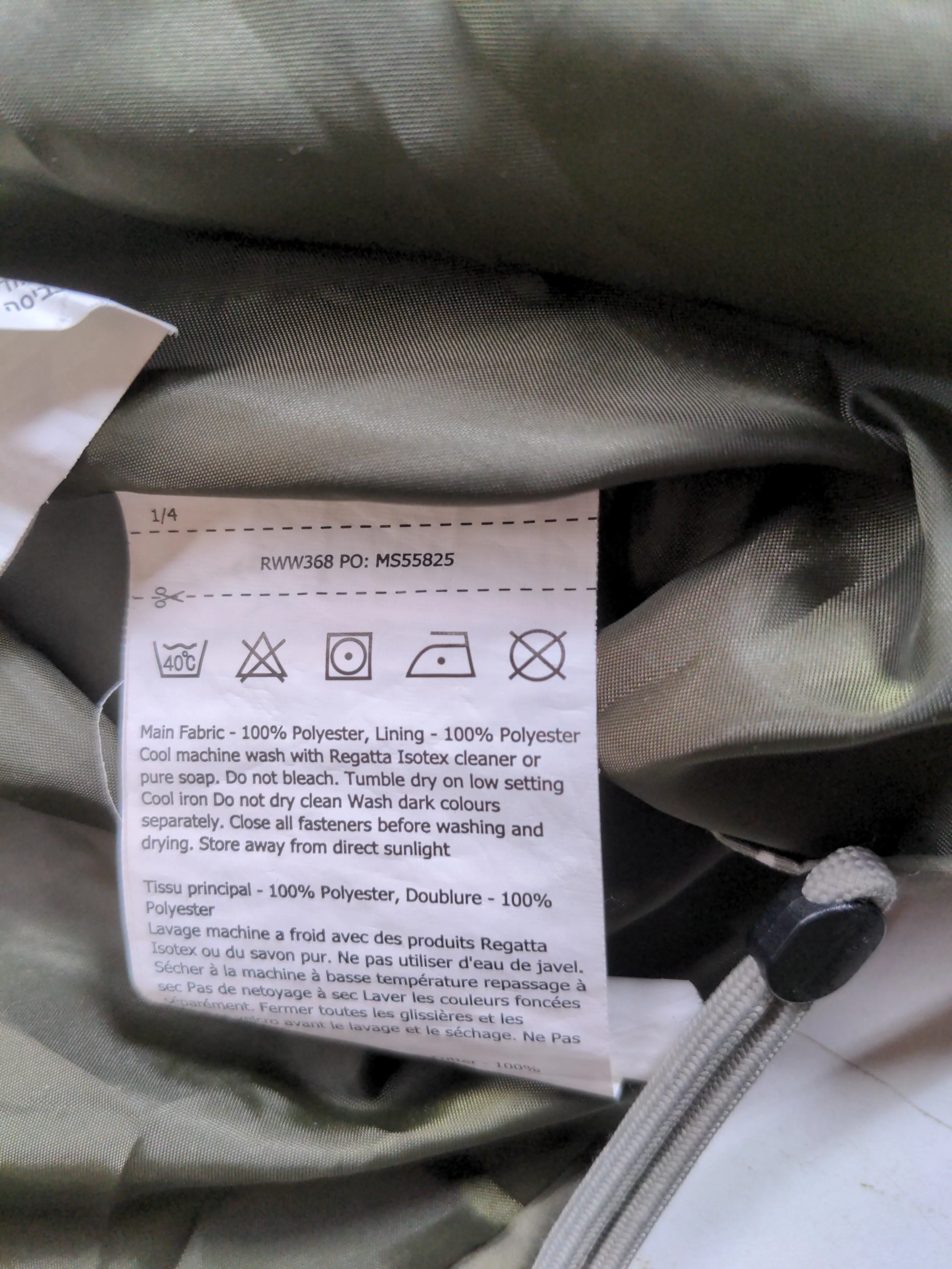 Regatta Rain Coat jacket green - Image 7