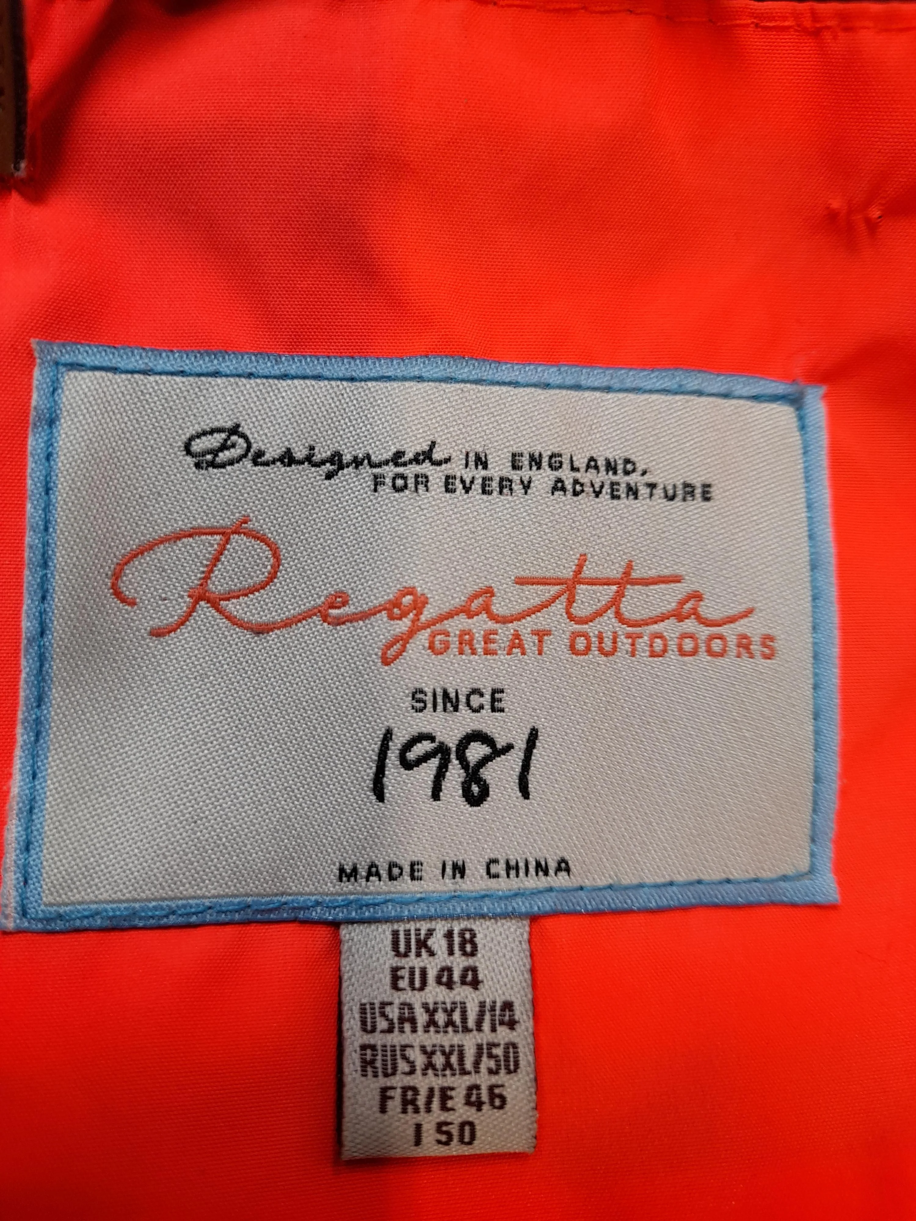 Regatta Rain Coat jacket orange - Image 5