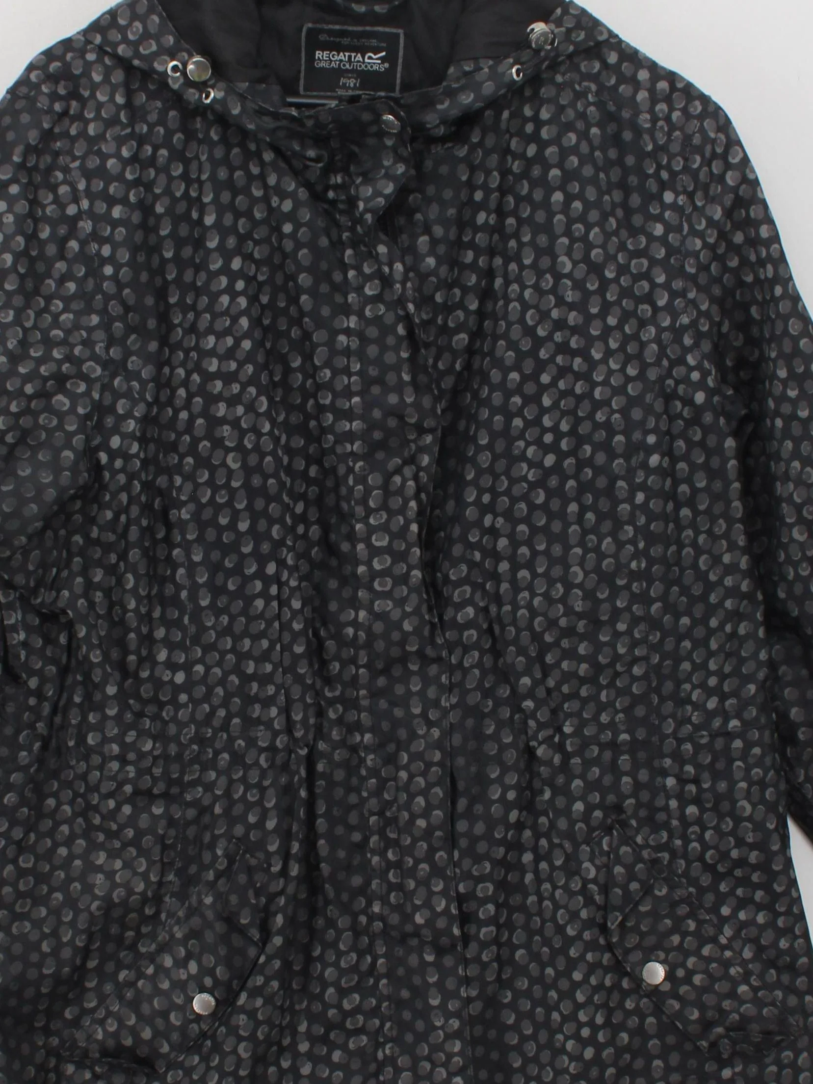 Regatta Women's Coat XXL Black Polkadot 100% Polyester Rain Coat - Image 3