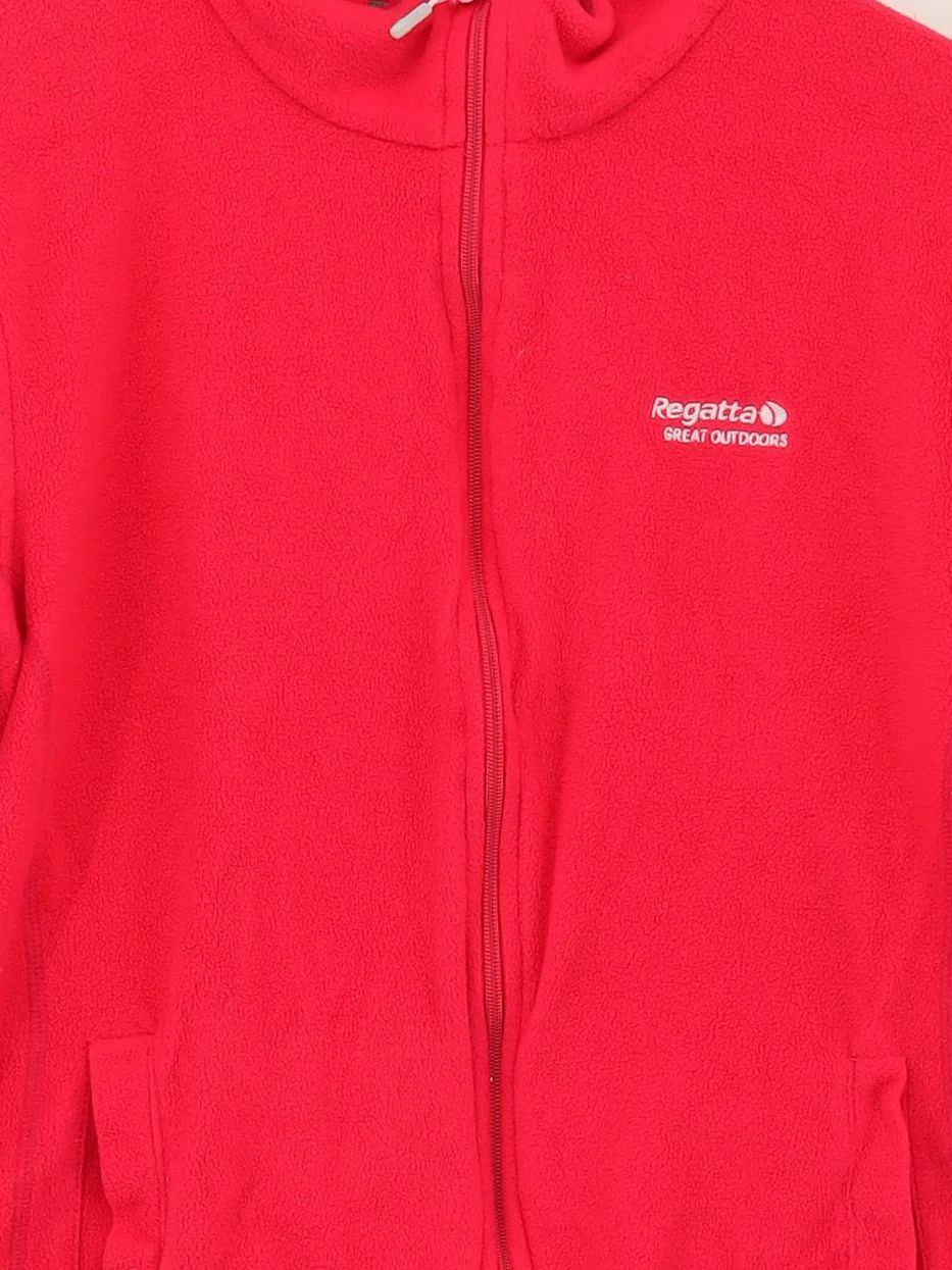Regatta Women's Hoodie M Red 100% Polyester Full Zip - Image 3