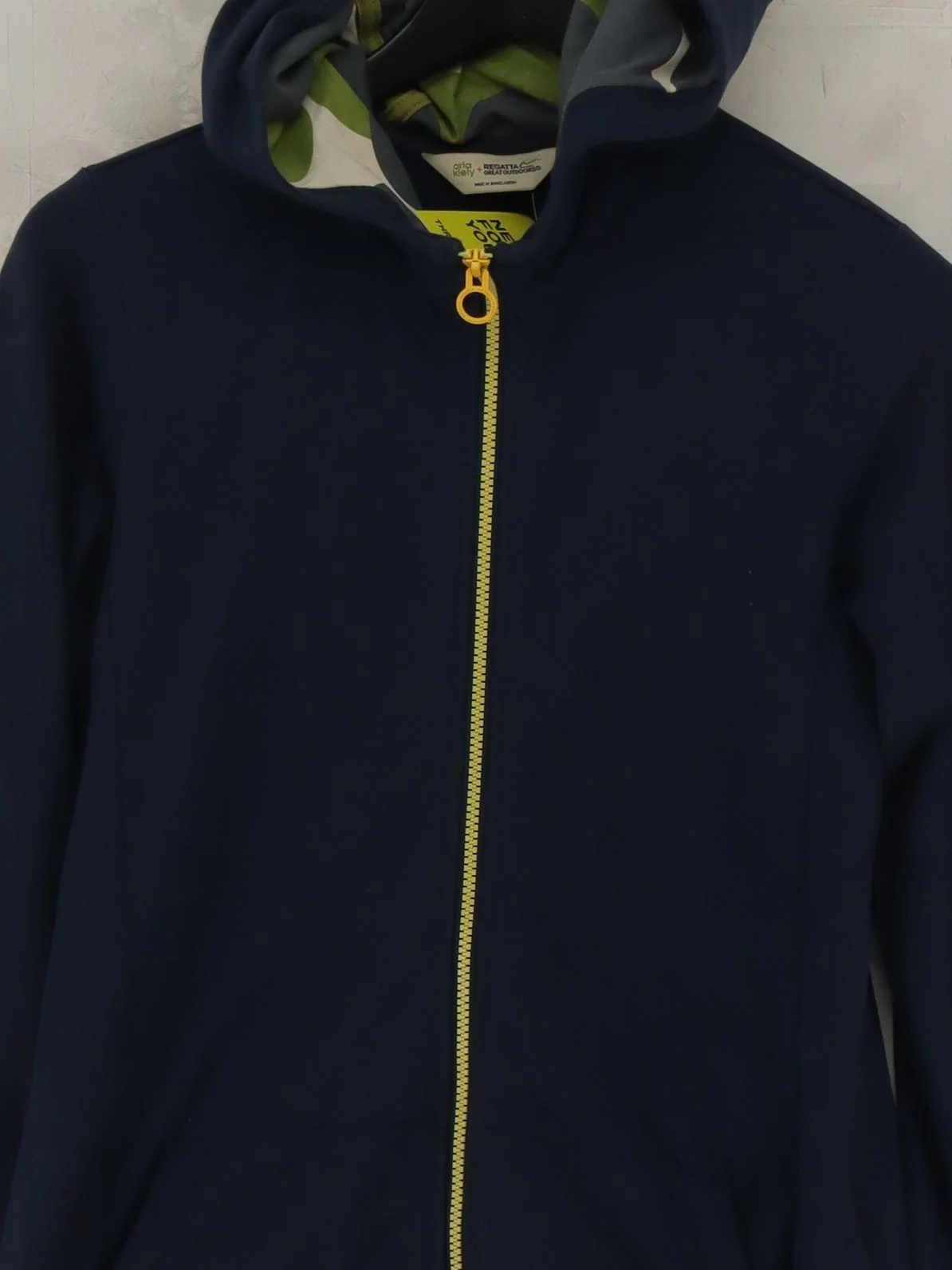 Regatta Women's Hoodie UK 14 Blue Geometric Cotton with Polyester Pullover - Image 3