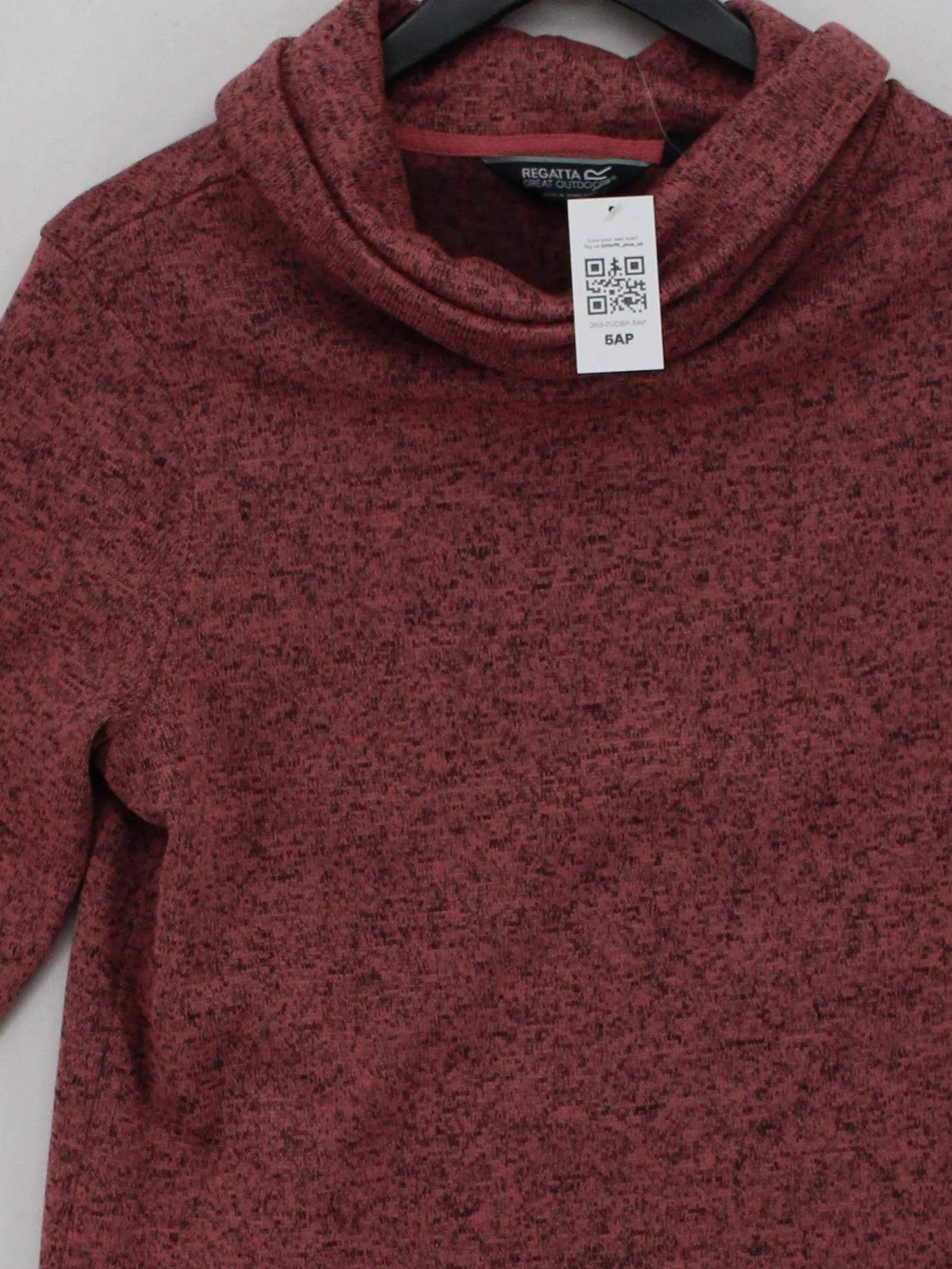 Regatta Women's Jumper S Red 100% Polyester Roll Neck Pullover New with tags - Image 3