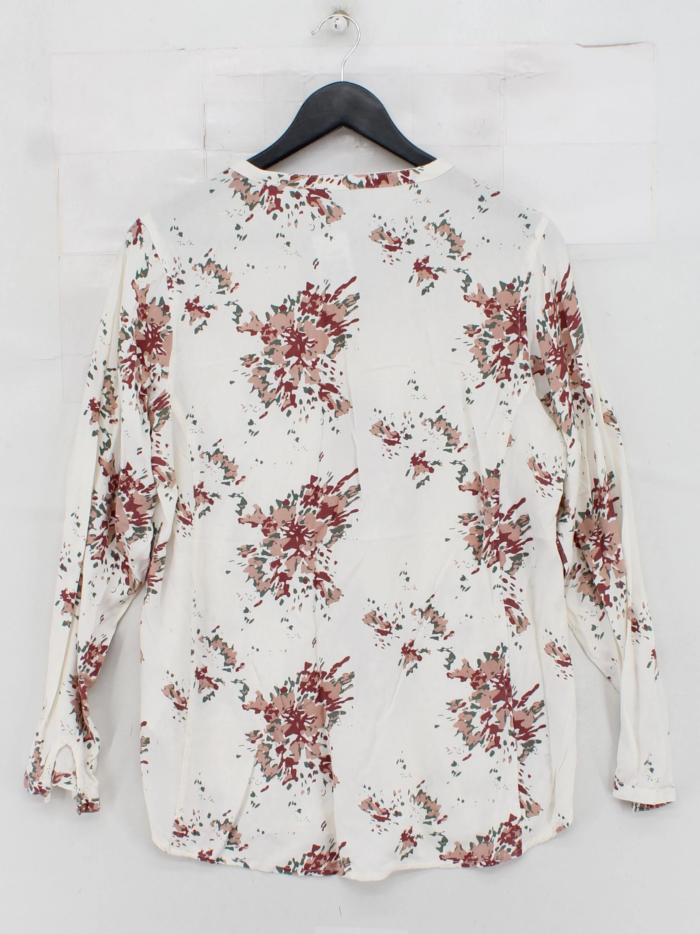 Regatta Women's Shirt M White Floral 100% Viscose Long Sleeve Collared Basic - Image 2