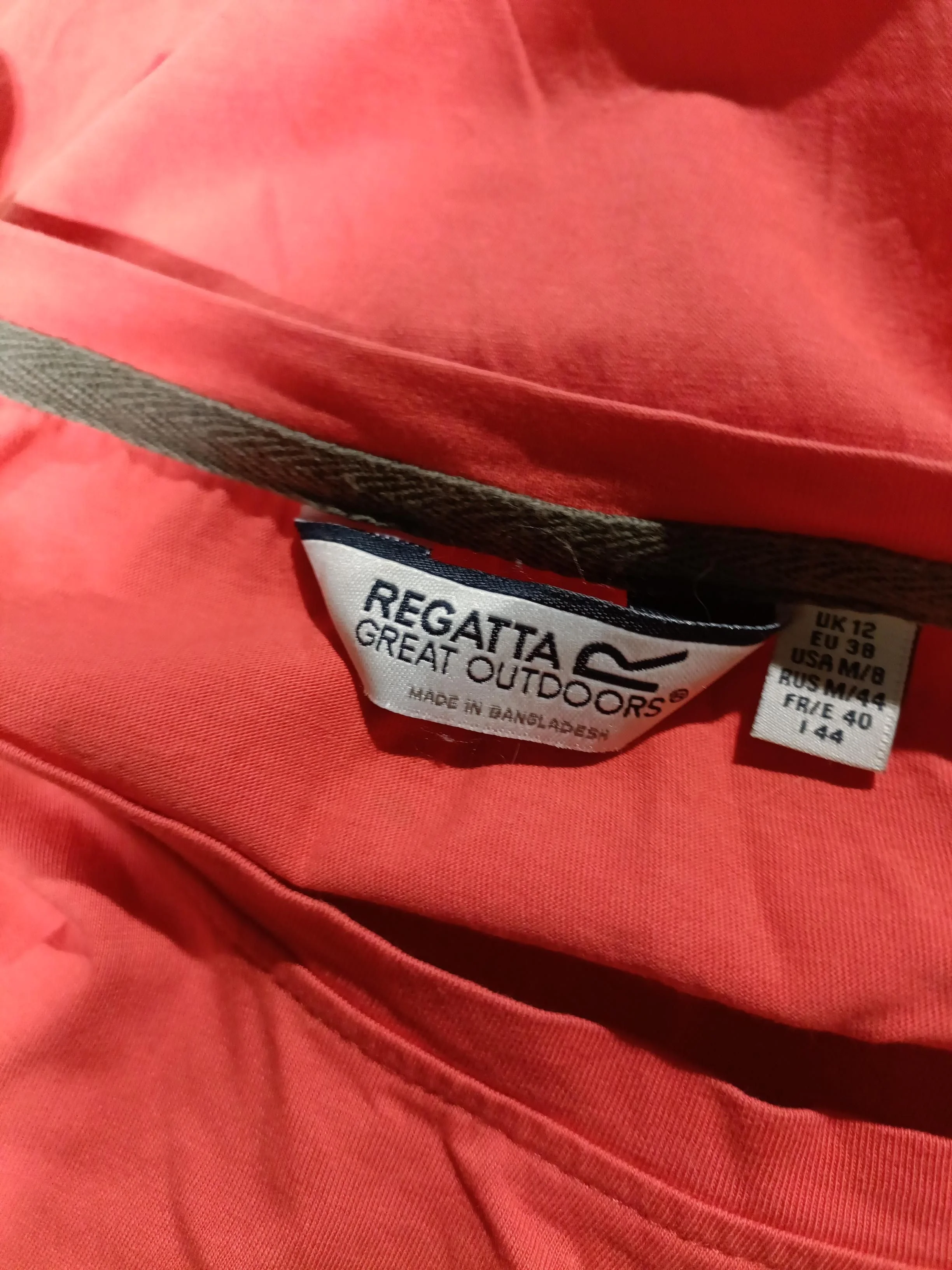 Regatta Women's T-Shirt M Red Graphic 100% Cotton Short Sleeve Round Neck Basic - Image 5