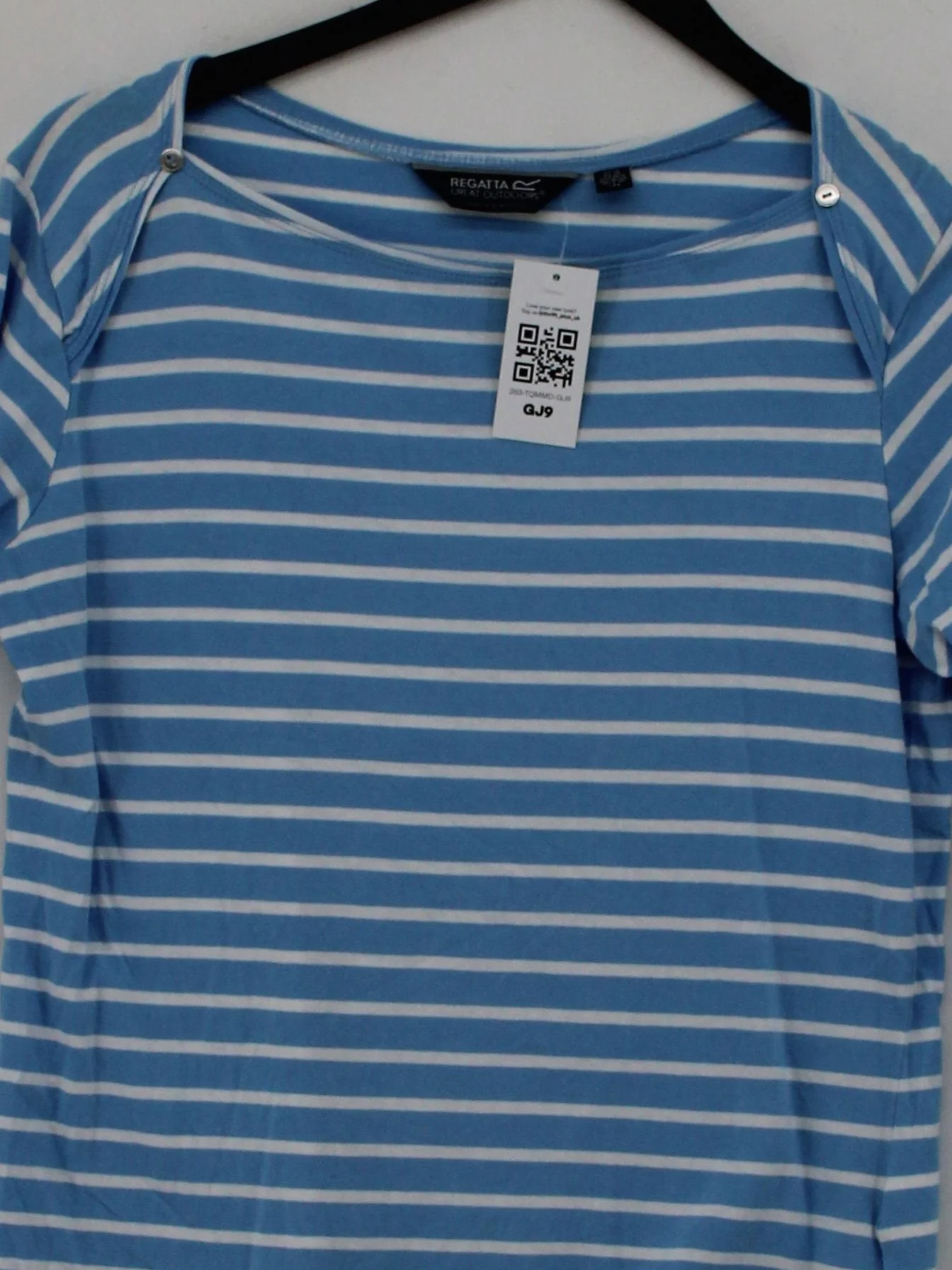 Regatta Women's T-Shirt UK 10 Blue 100% Cotton Basic - Image 3