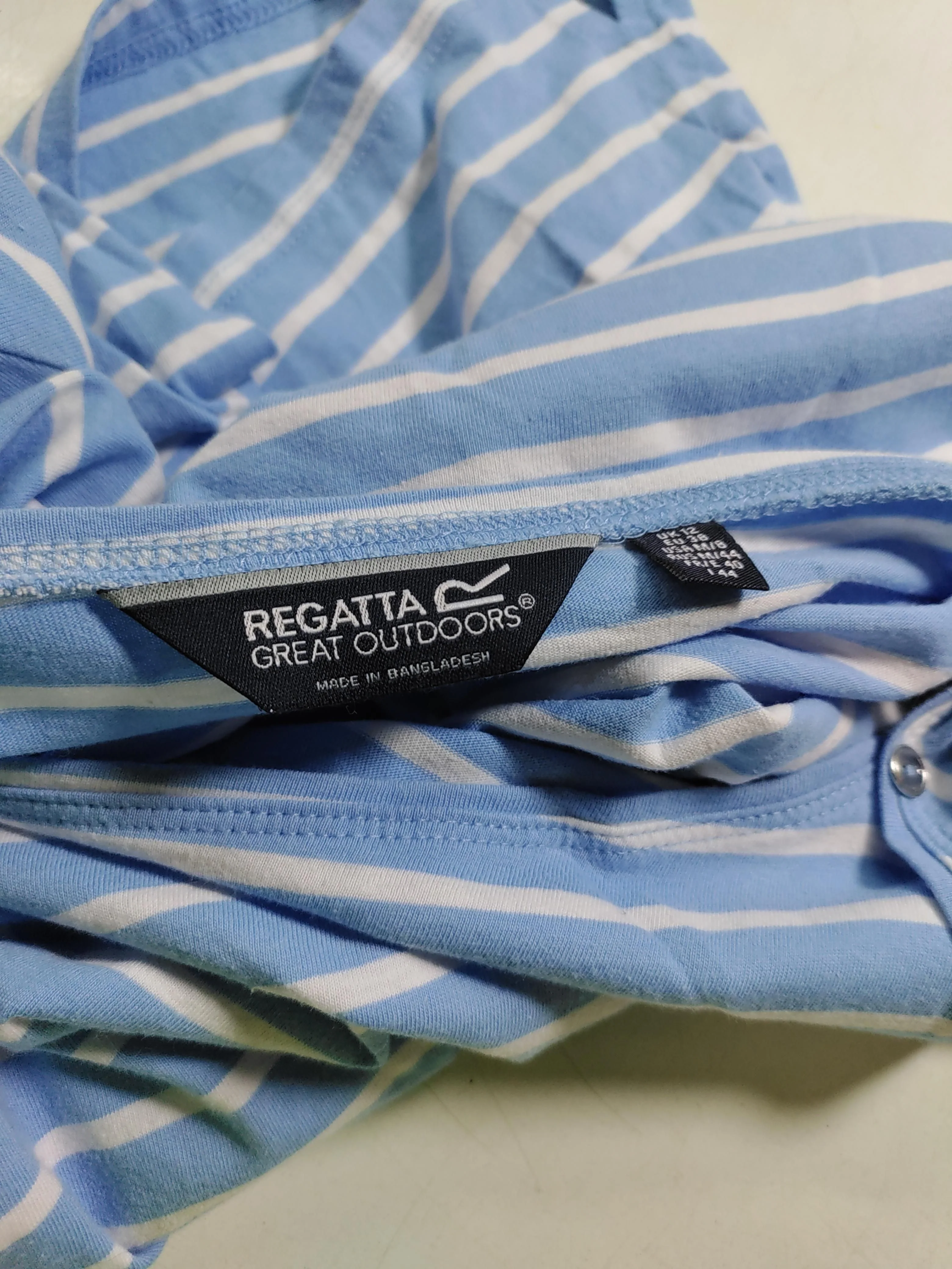 Regatta Women's T-Shirt UK 10 Blue 100% Cotton Basic - Image 5