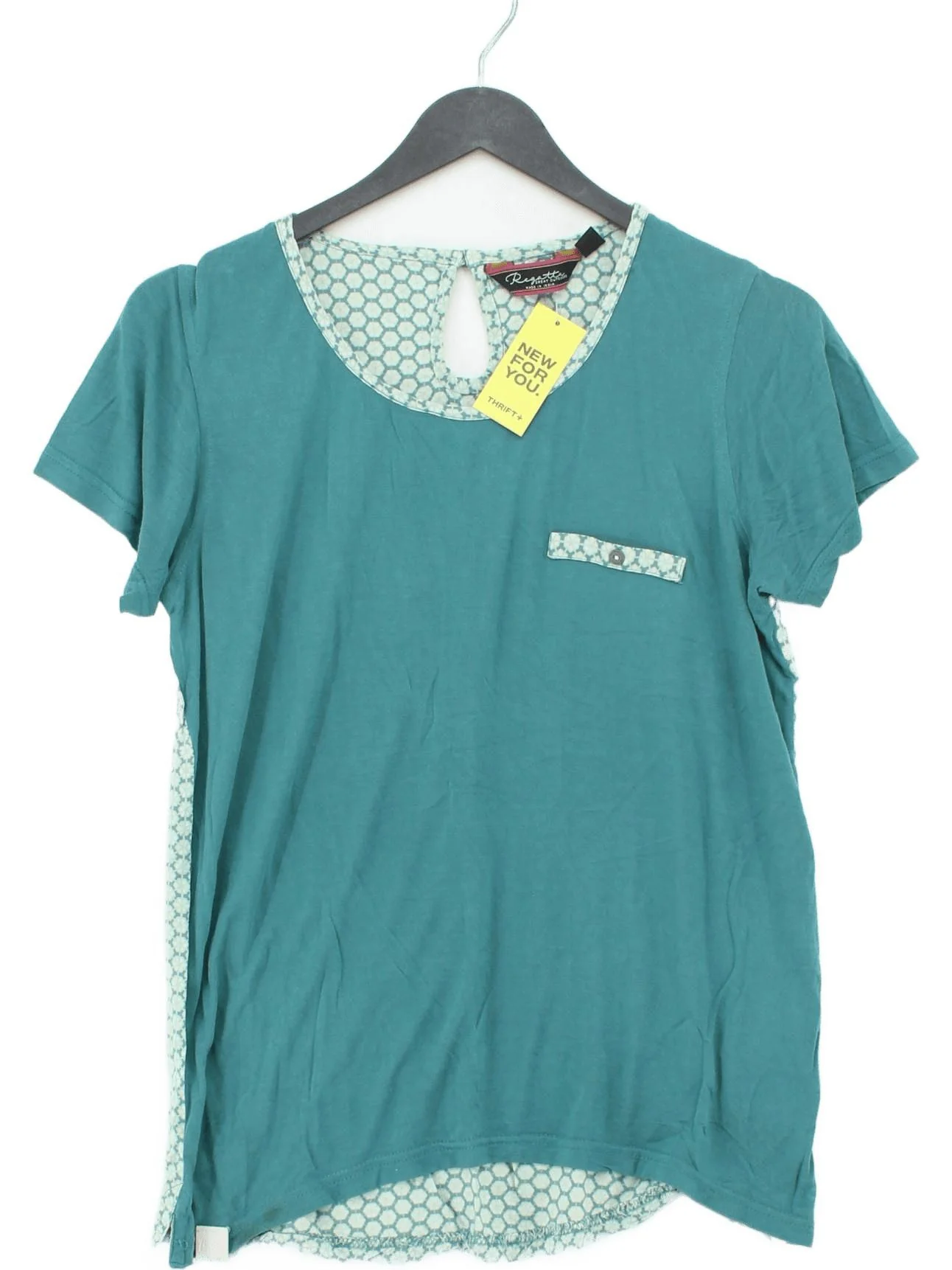 Regatta Women's T-Shirt UK 12 Green 100% Viscose Basic