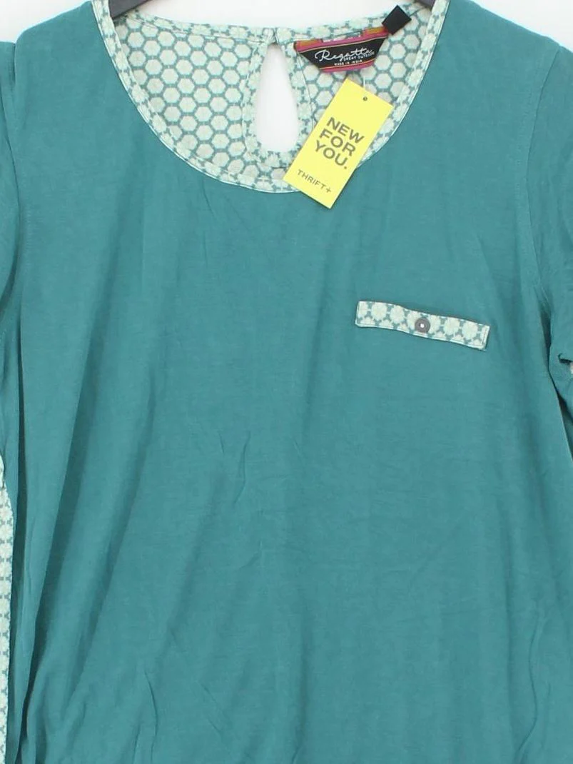 Regatta Women's T-Shirt UK 12 Green 100% Viscose Basic - Image 3