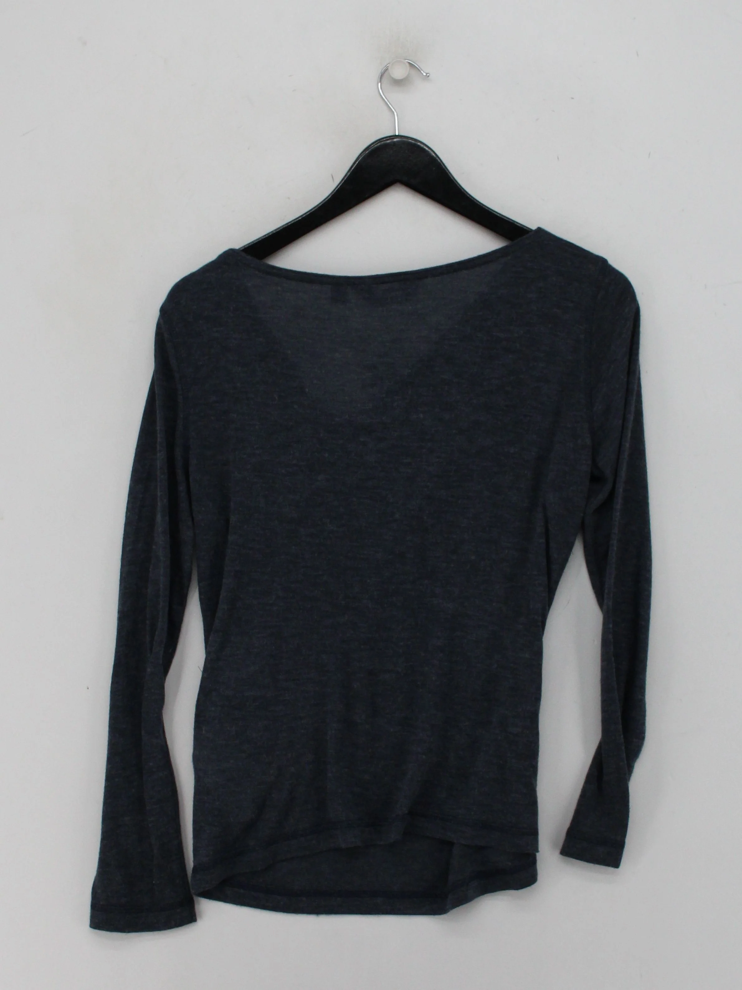Regatta Women's Top UK 16 Grey Polyester with Viscose Long Sleeve V-Neck Basic - Image 2