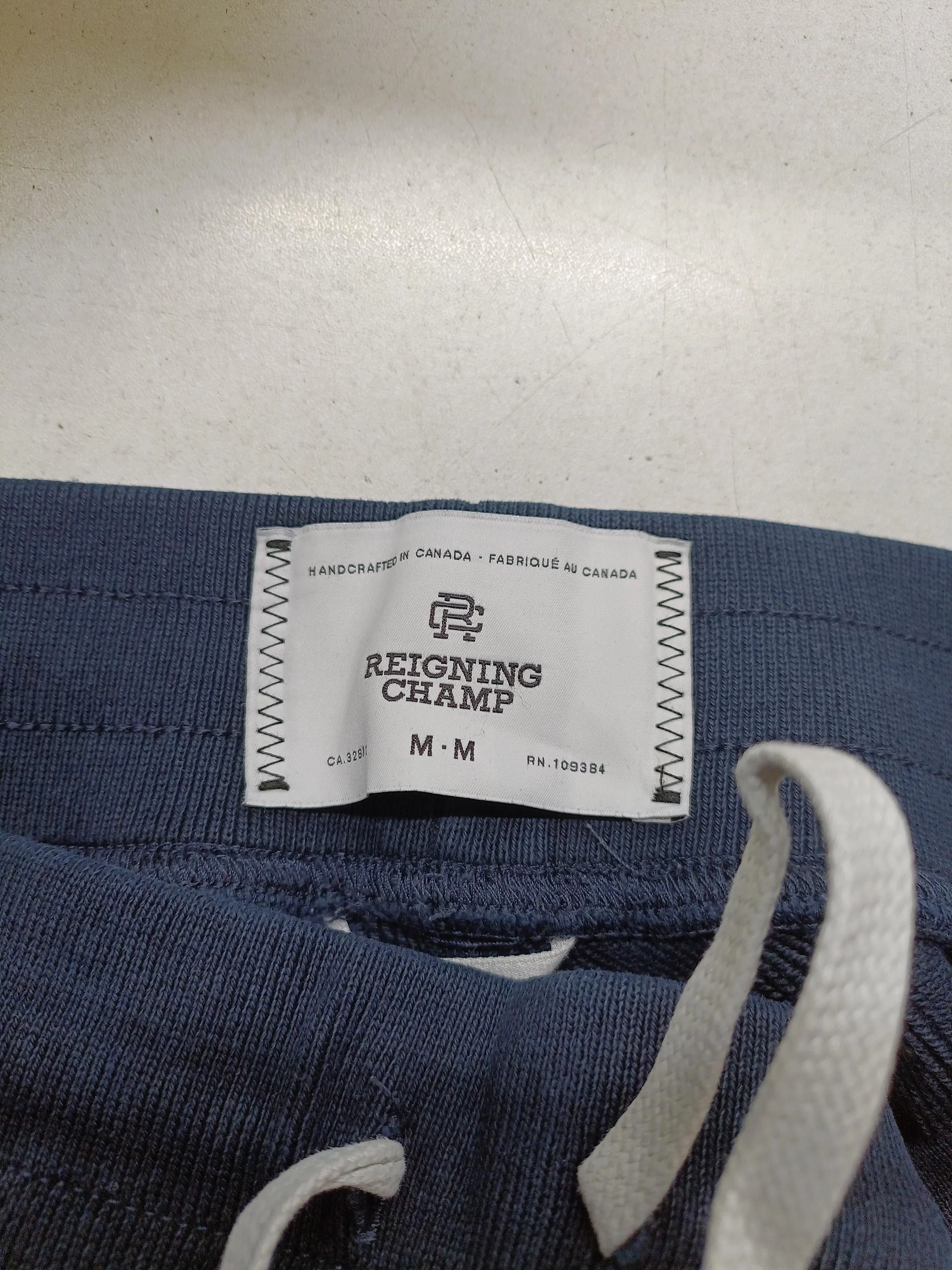 Reigning Champ Men's Sports Bottoms M Blue 100% Cotton Sweatpants - Image 7