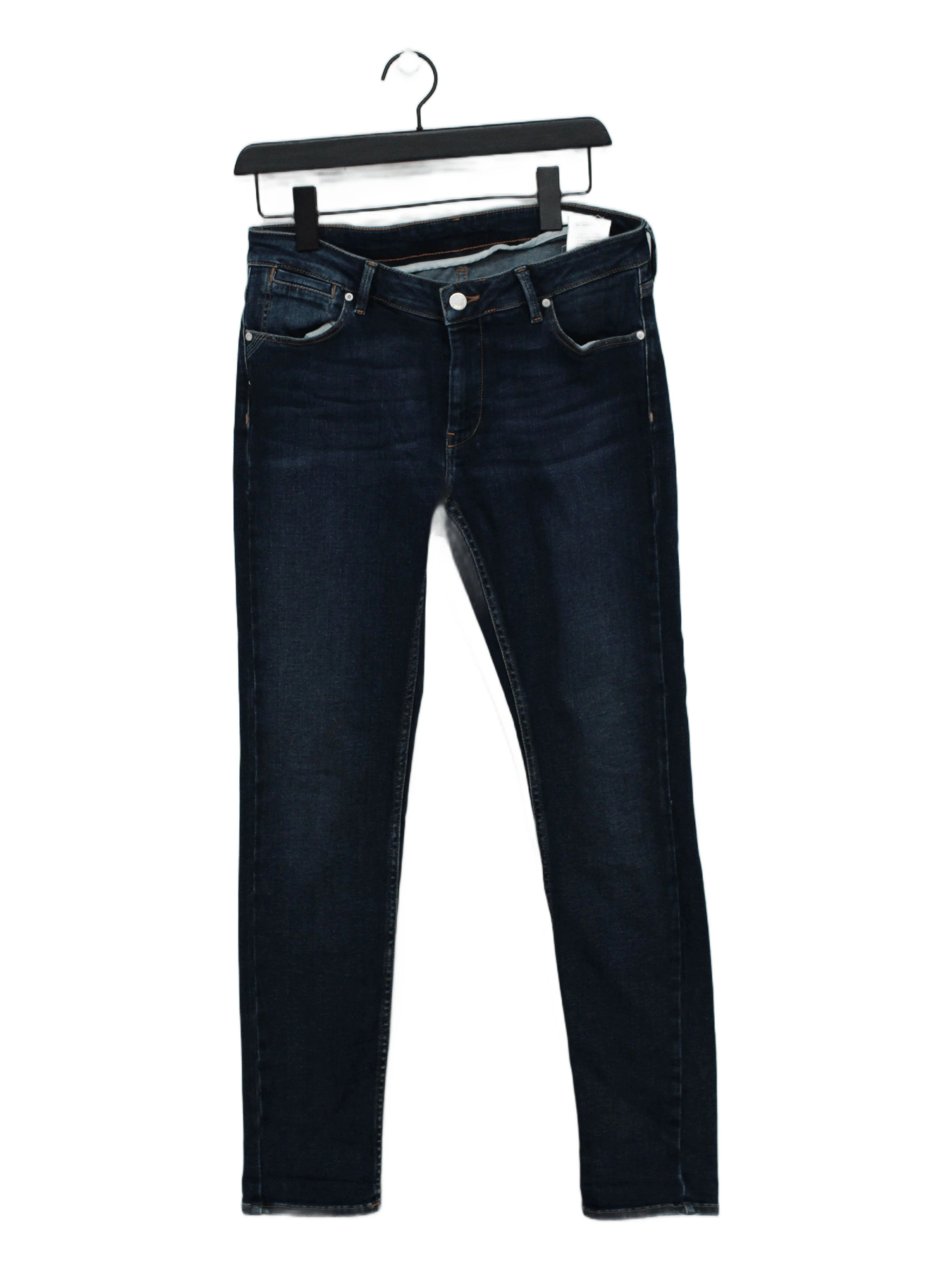 Reiko Men's Jeans W 29 in Blue Cotton with Polyester, Elastane Skinny