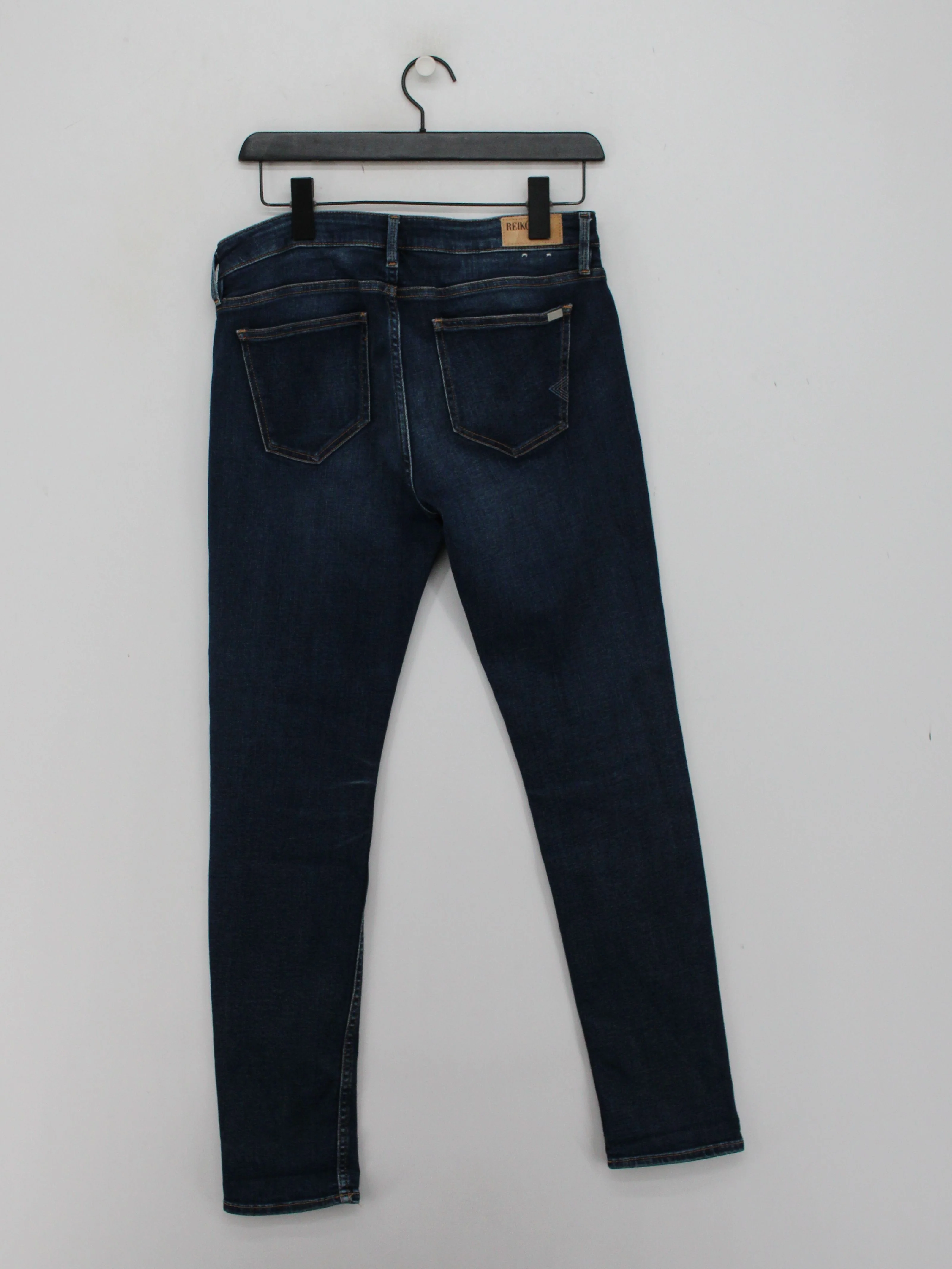 Reiko Men's Jeans W 29 in Blue Cotton with Polyester, Elastane Skinny - Image 2