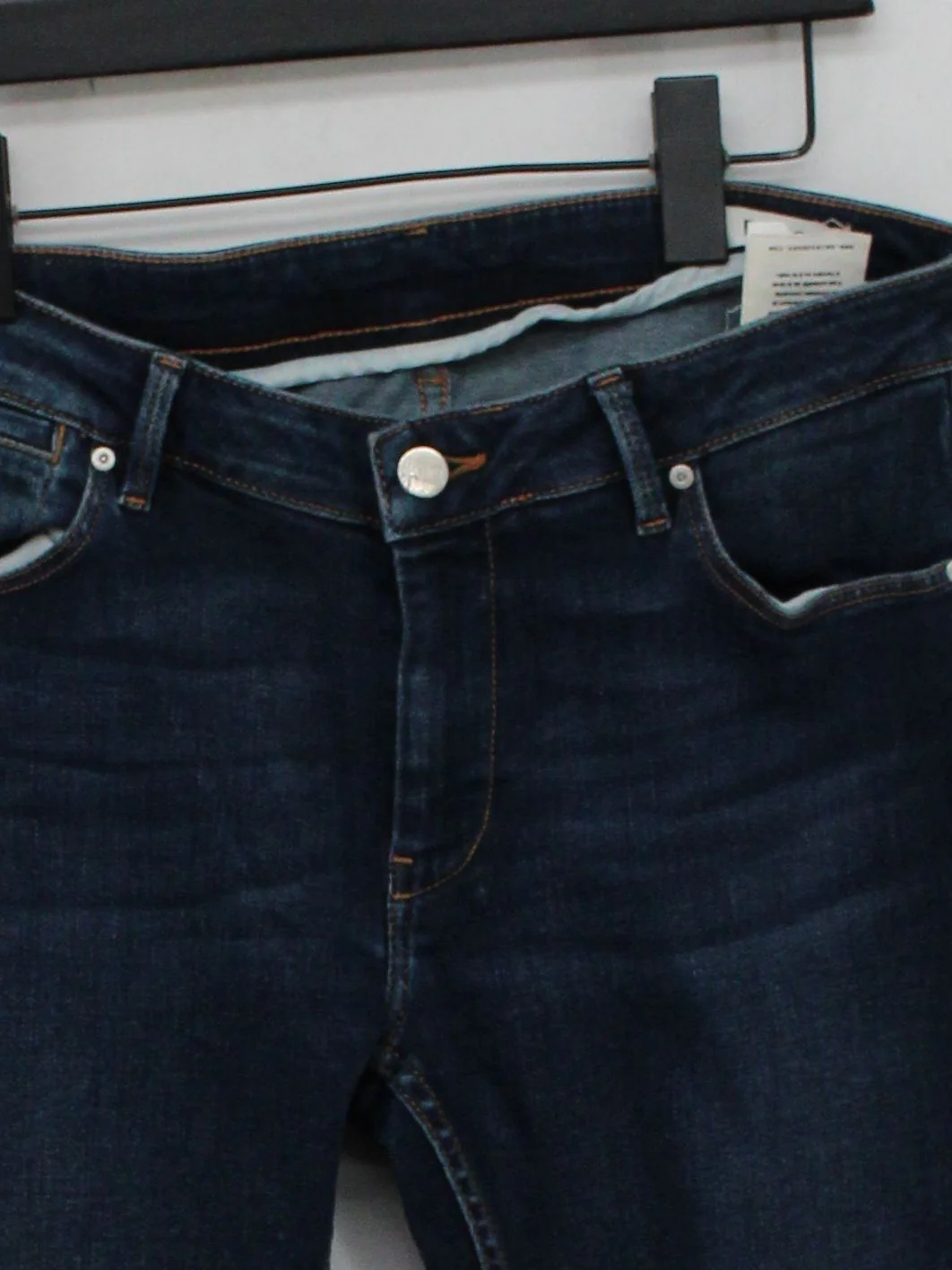Reiko Men's Jeans W 29 in Blue Cotton with Polyester, Elastane Skinny - Image 3